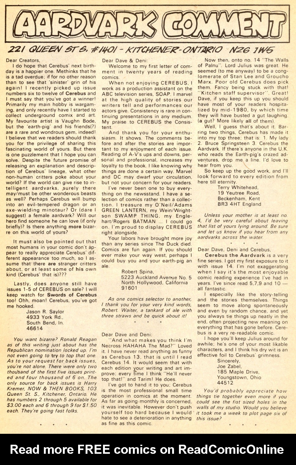 Read online Cerebus comic -  Issue #16 - 26