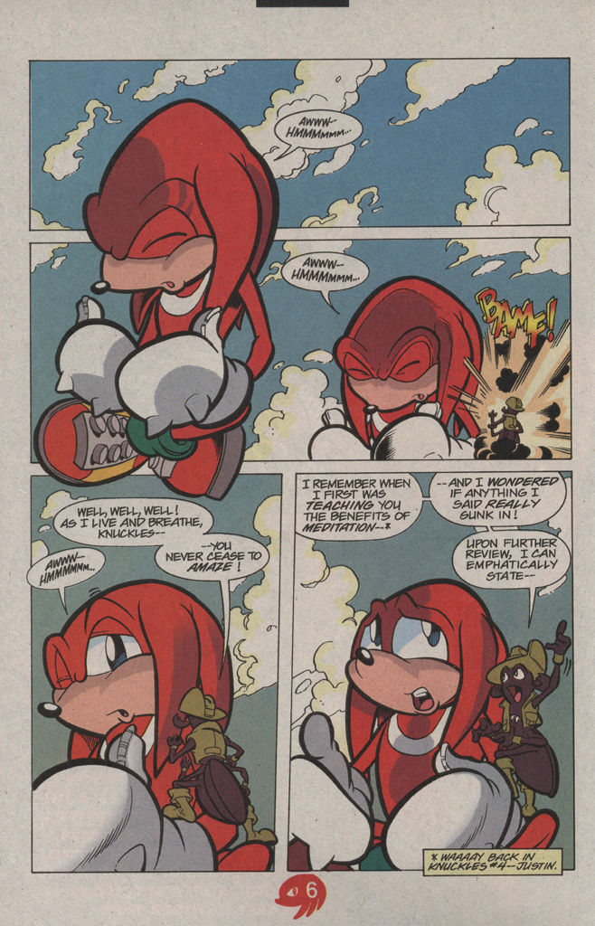 Read online Knuckles the Echidna comic -  Issue #17 - 12