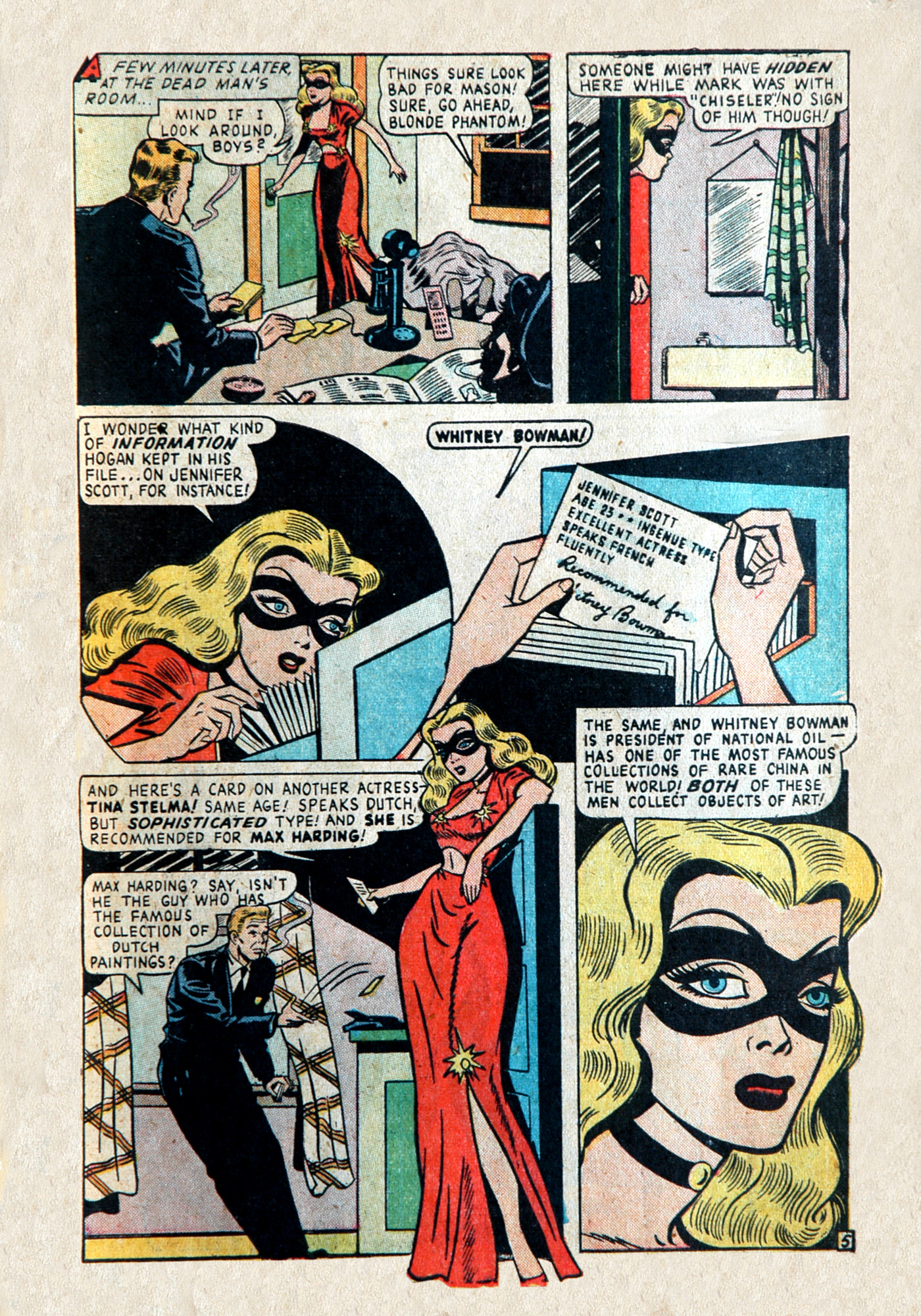 Read online Blonde Phantom Comics comic -  Issue #15 - 7