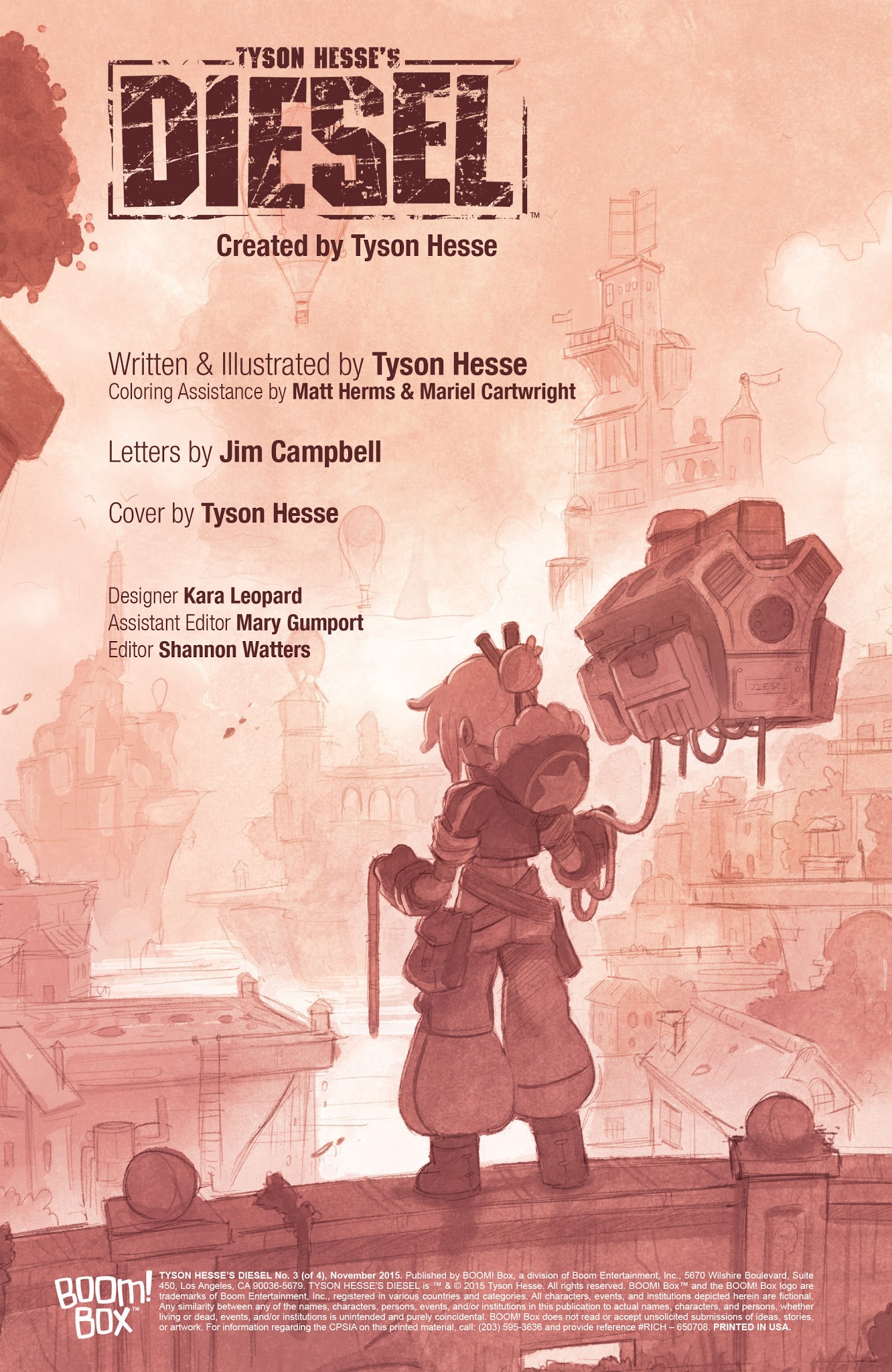 Read online Tyson Hesse's Diesel comic -  Issue #3 - 2