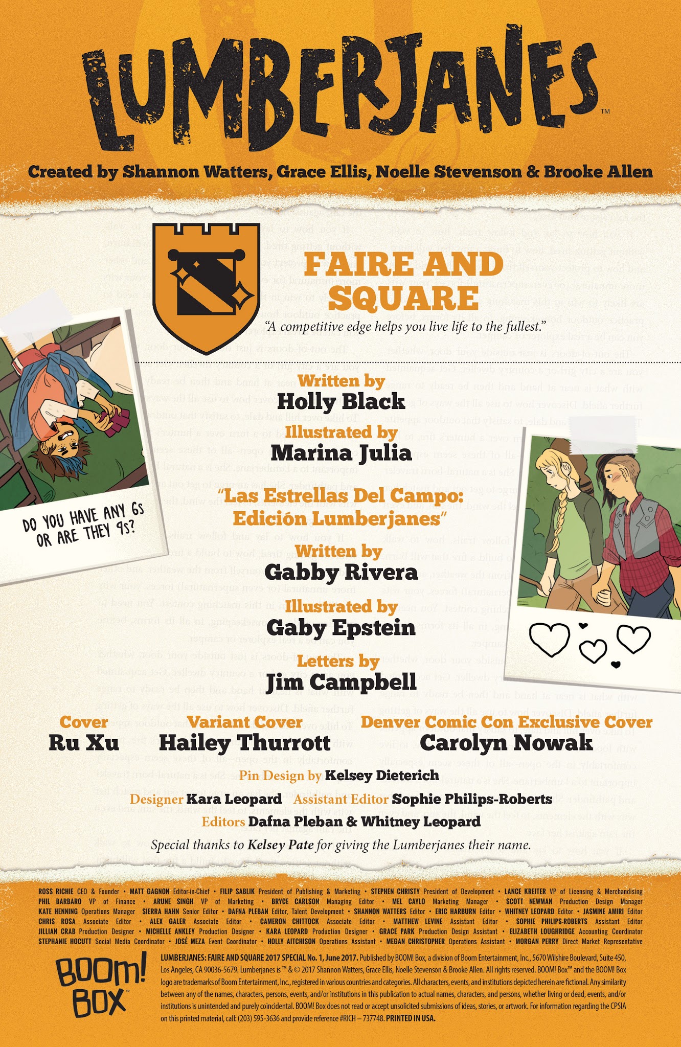 Read online Lumberjanes: Faire and Square 2017 Special comic -  Issue # Full - 2