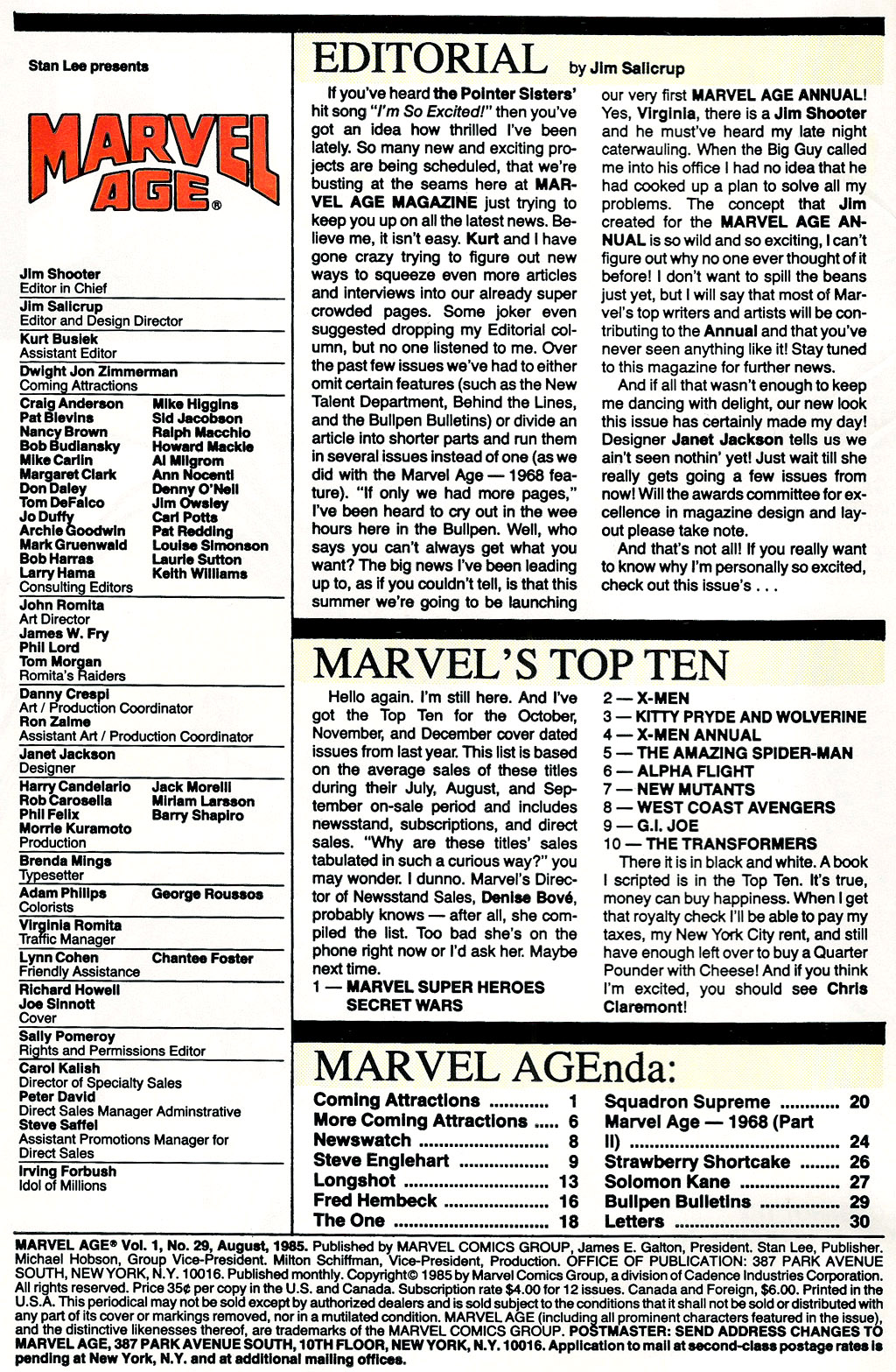 Read online Marvel Age comic -  Issue #29 - 2