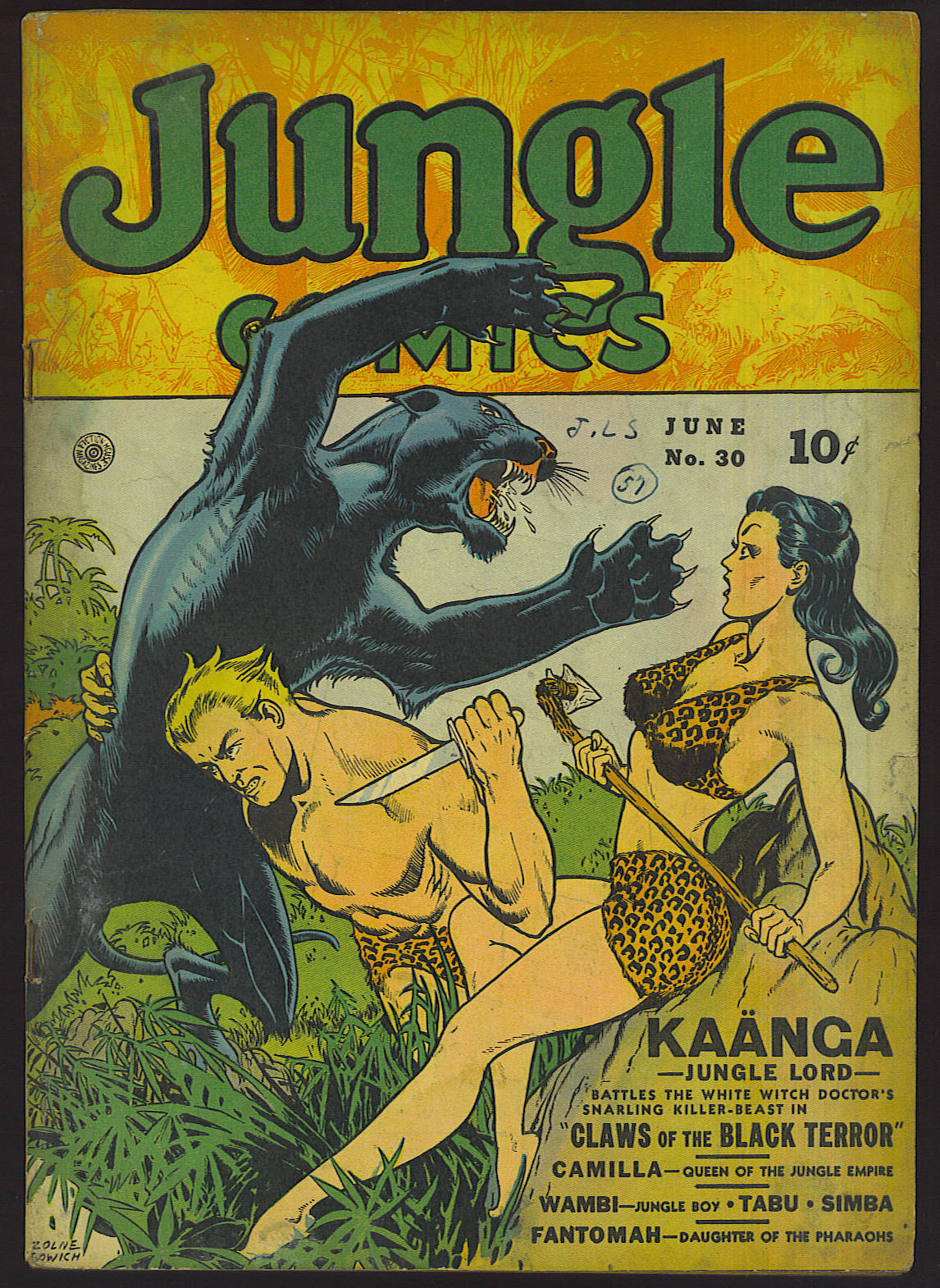 Read online Jungle Comics comic -  Issue #30 - 1
