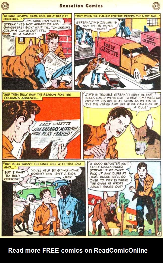 Read online Sensation (Mystery) Comics comic -  Issue #92 - 19