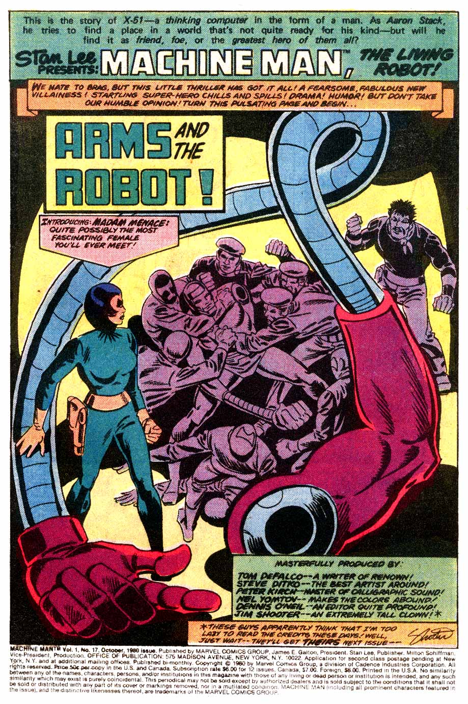 Read online Machine Man (1978) comic -  Issue #17 - 2