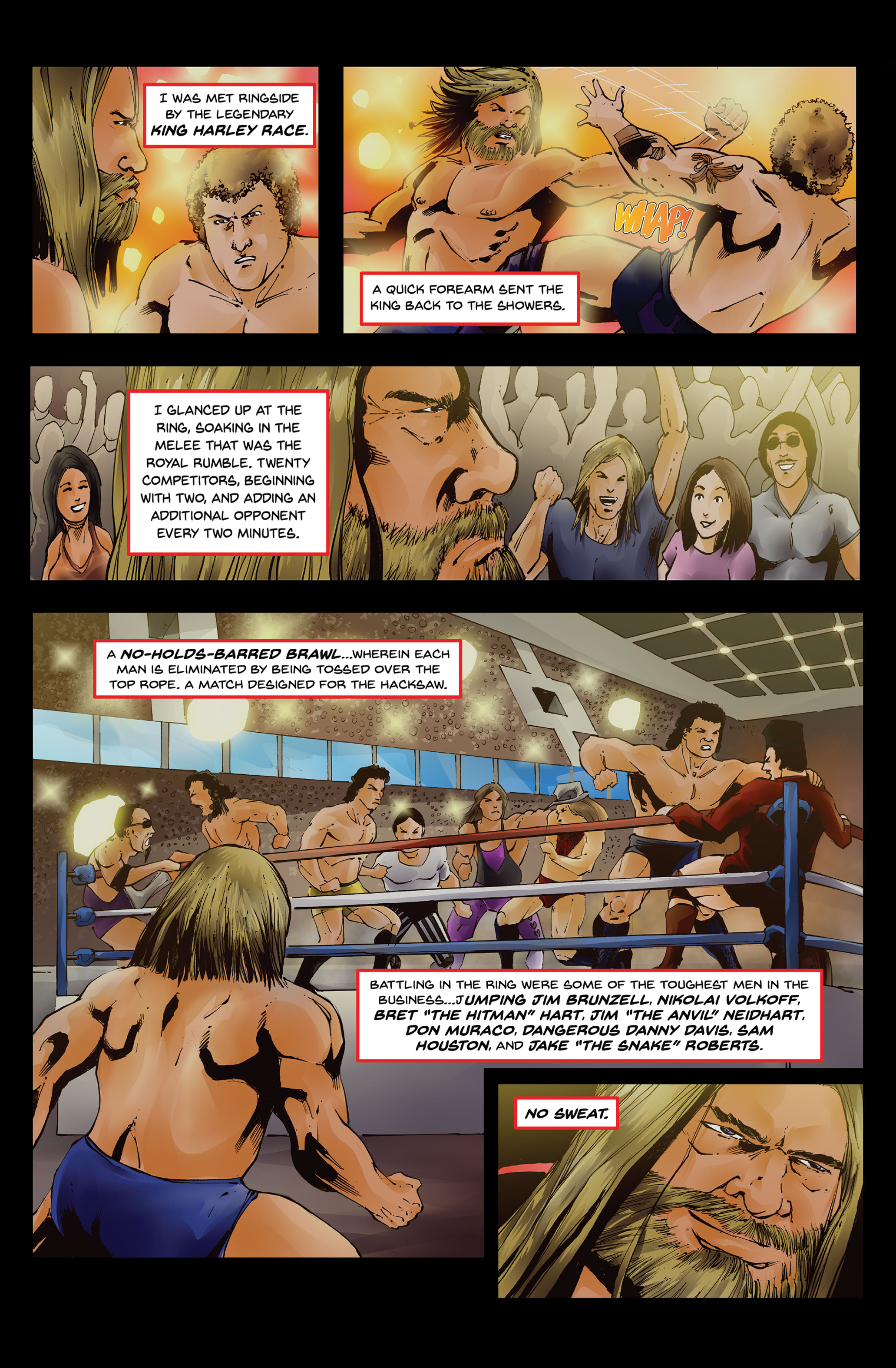 Read online Hacksaw Jim Duggan comic -  Issue #1 - 4