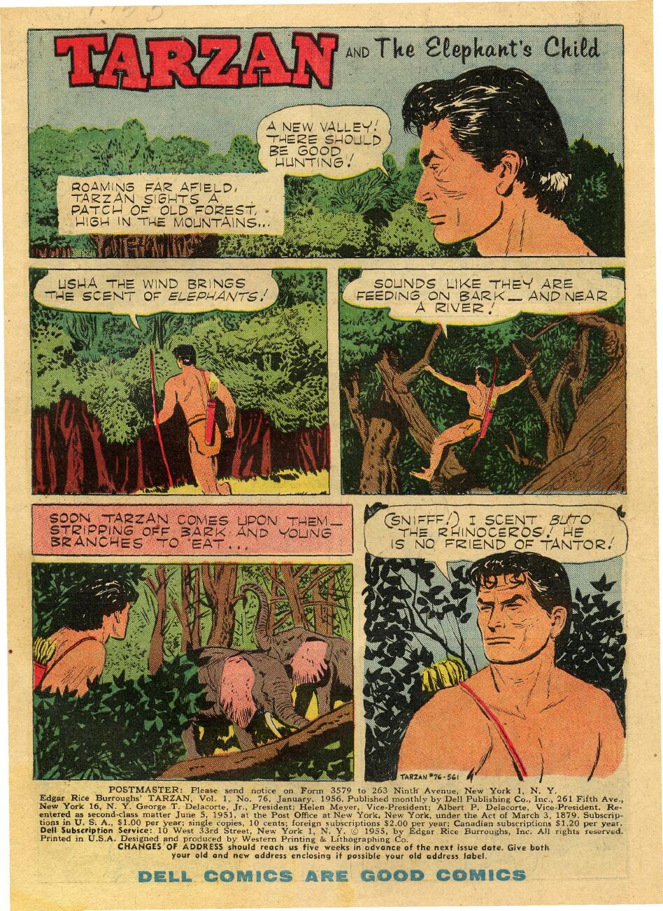 Read online Tarzan (1948) comic -  Issue #76 - 3