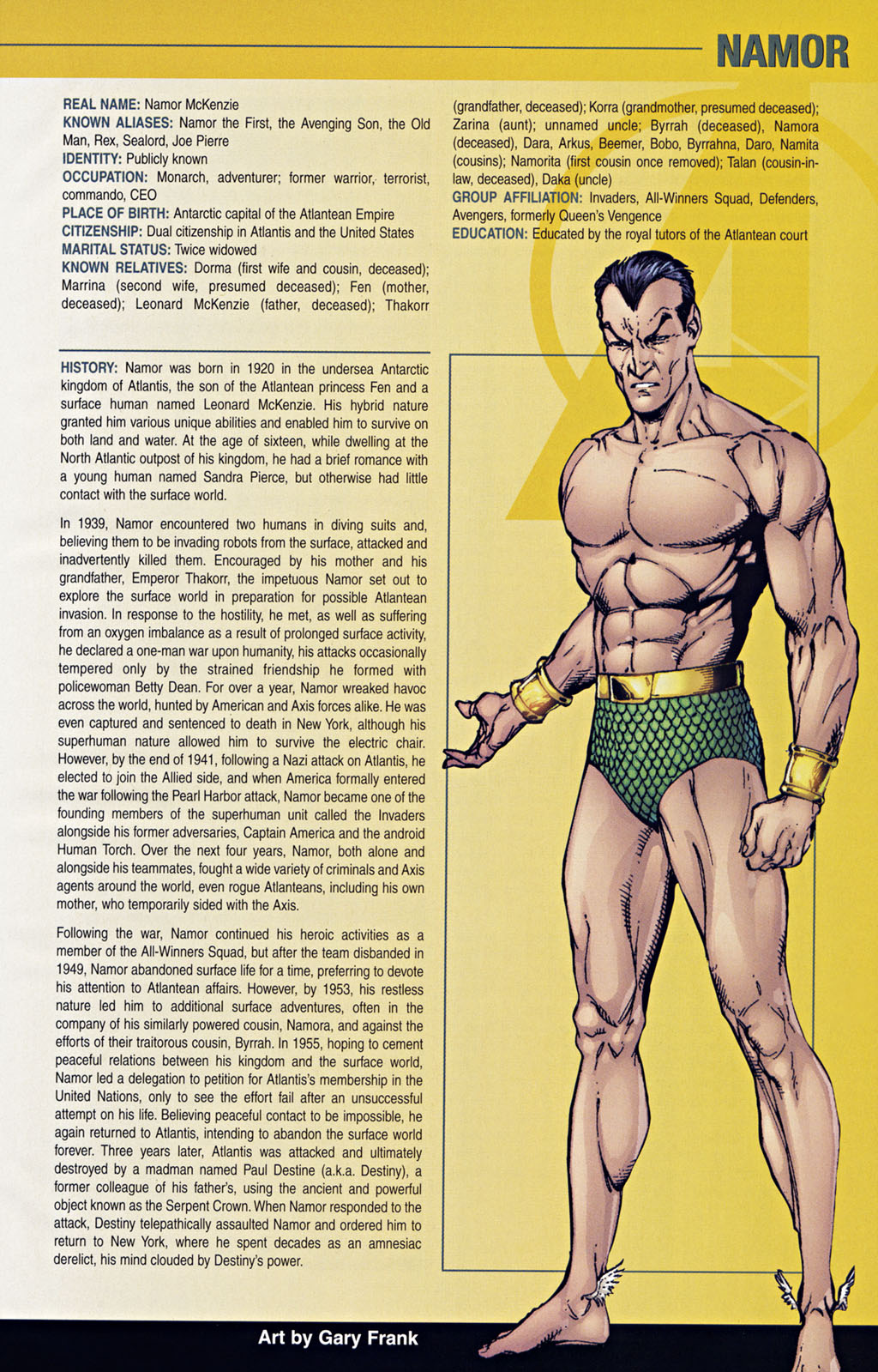 Read online The Official Handbook of the Marvel Universe: The Avengers comic -  Issue # Full - 22