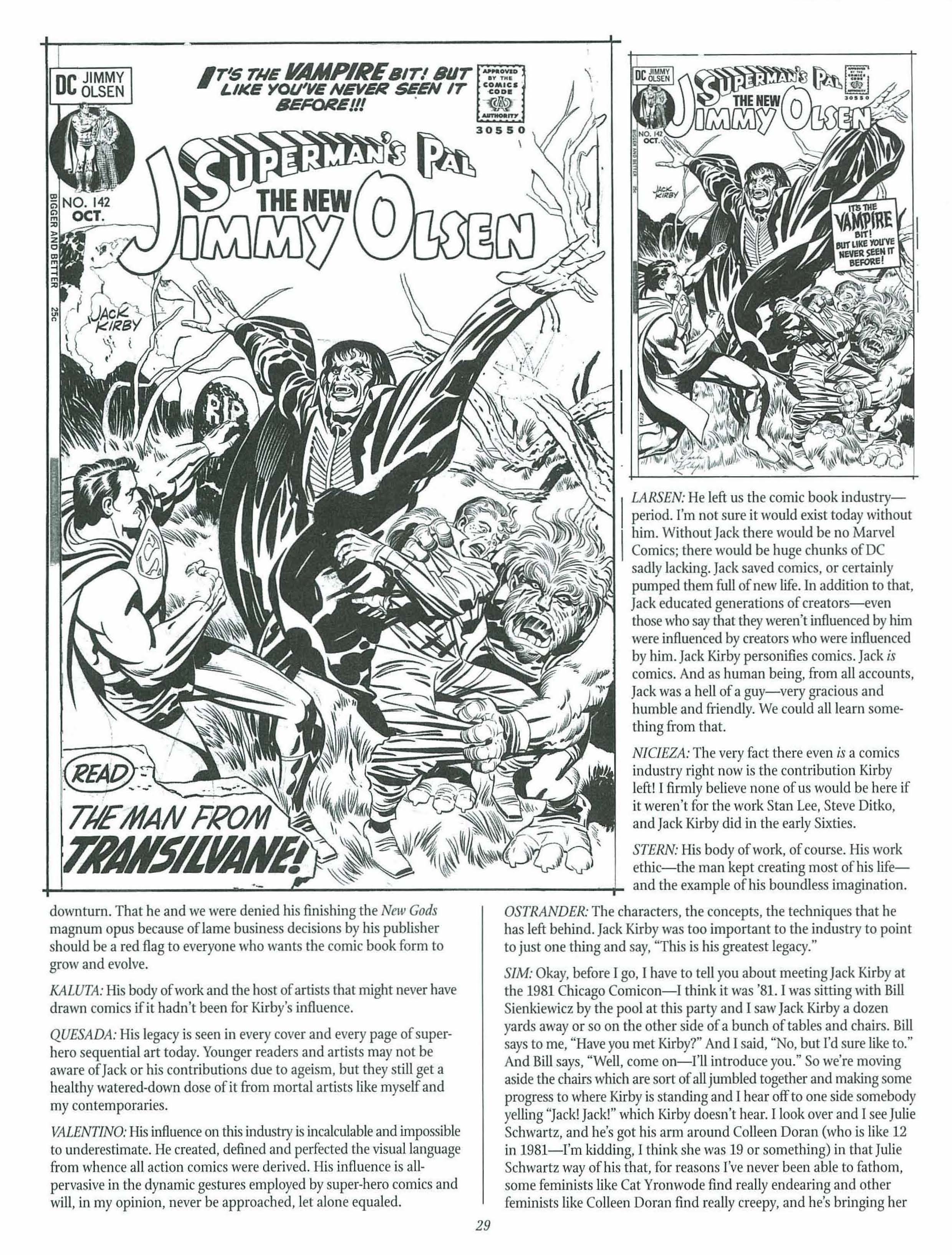 Read online The Jack Kirby Collector comic -  Issue #27 - 29