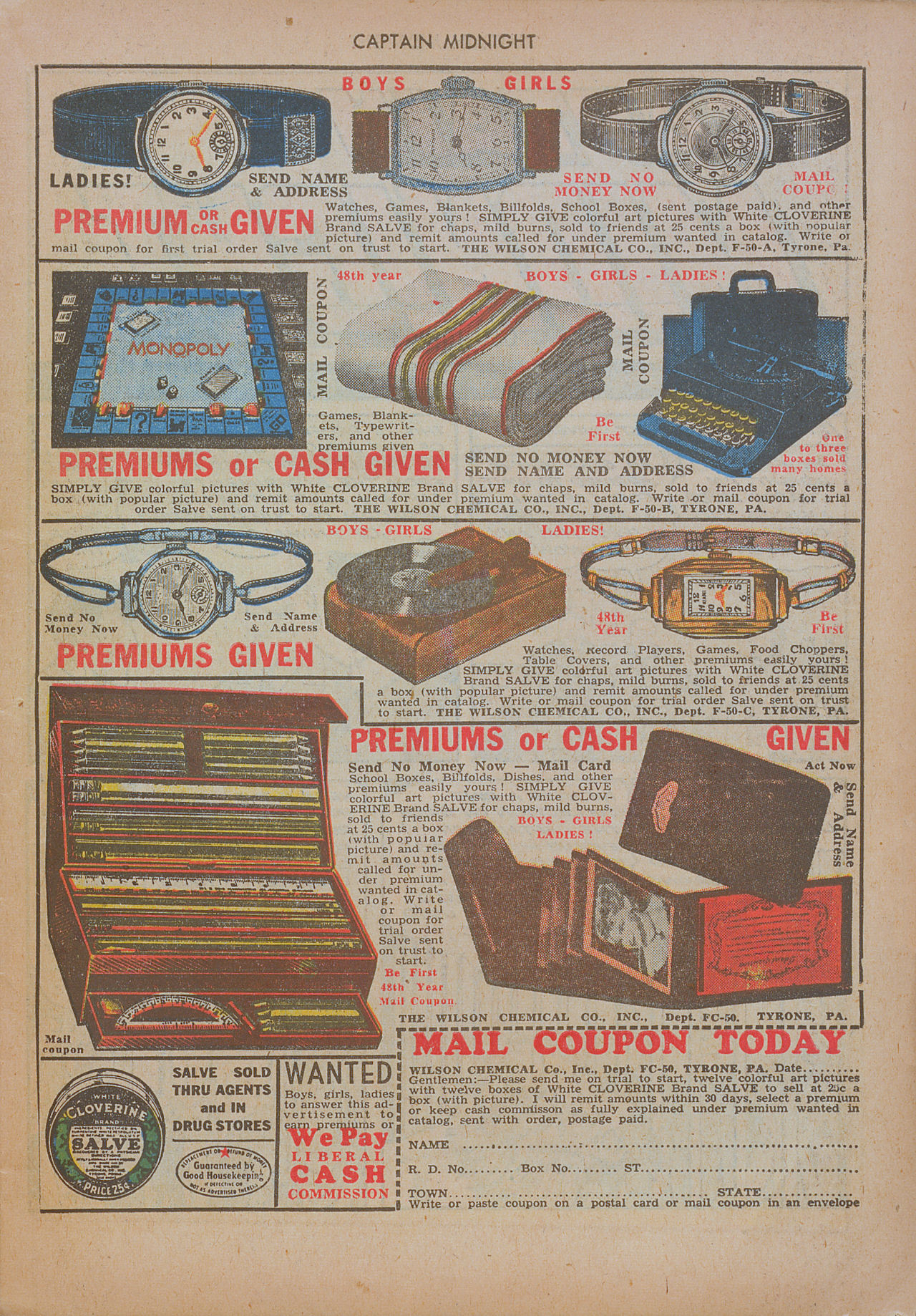 Read online Captain Midnight (1942) comic -  Issue #17 - 19