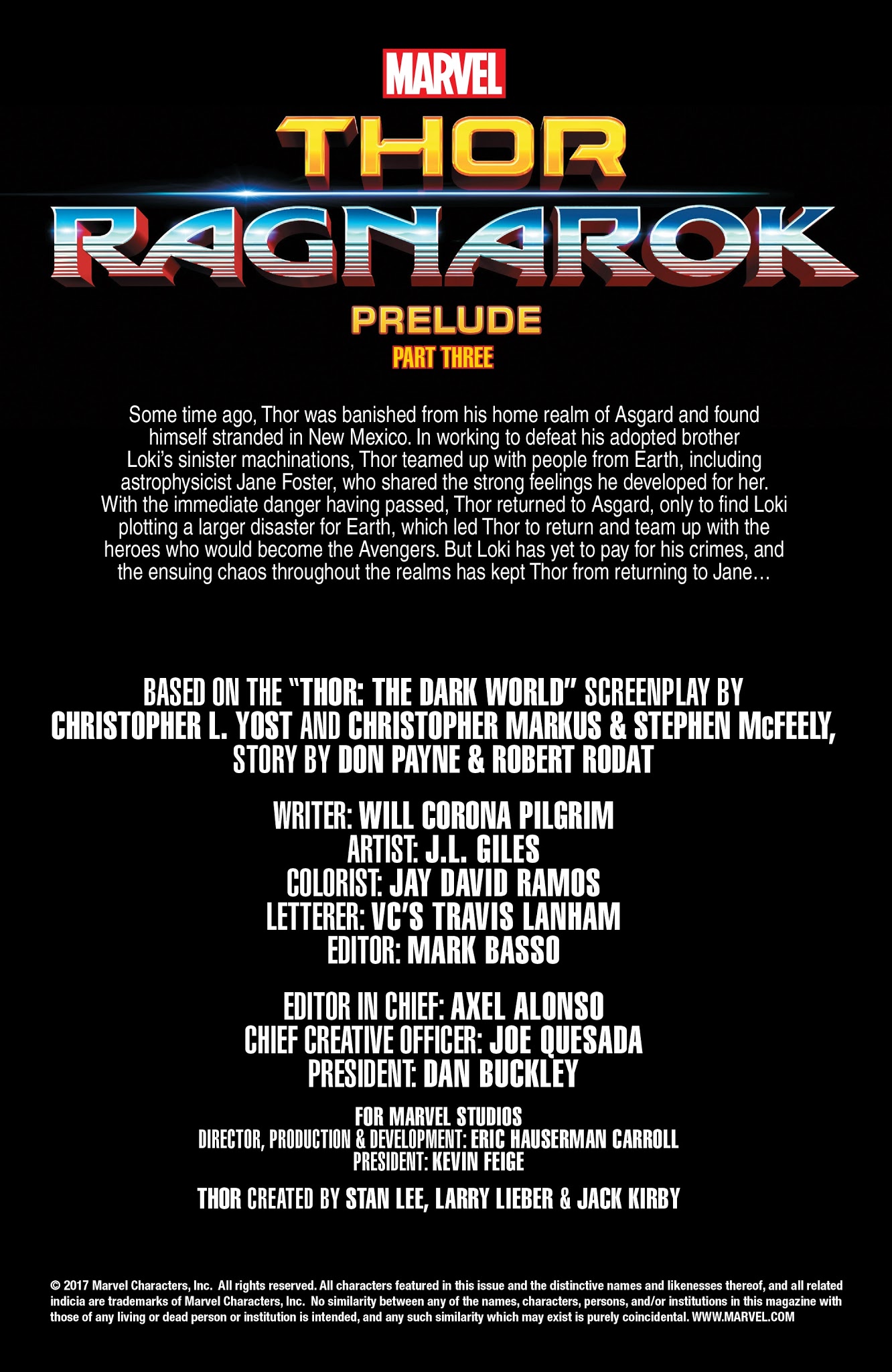 Read online Marvel's Thor: Ragnarok Prelude comic -  Issue #3 - 3
