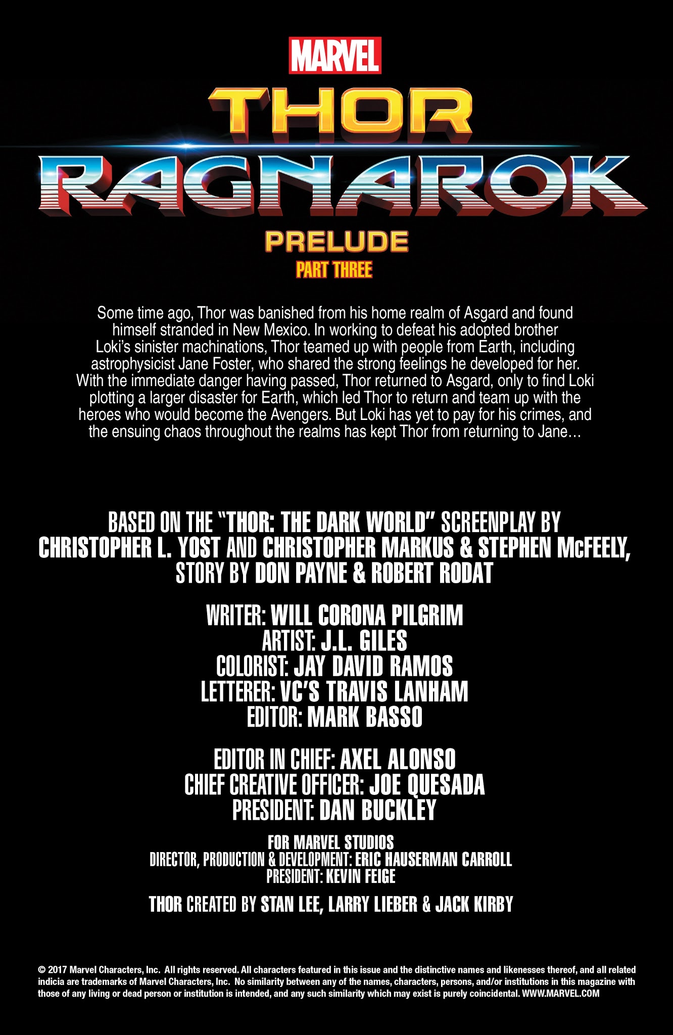 Read online Marvel's Thor: Ragnarok Prelude comic -  Issue #3 - 3