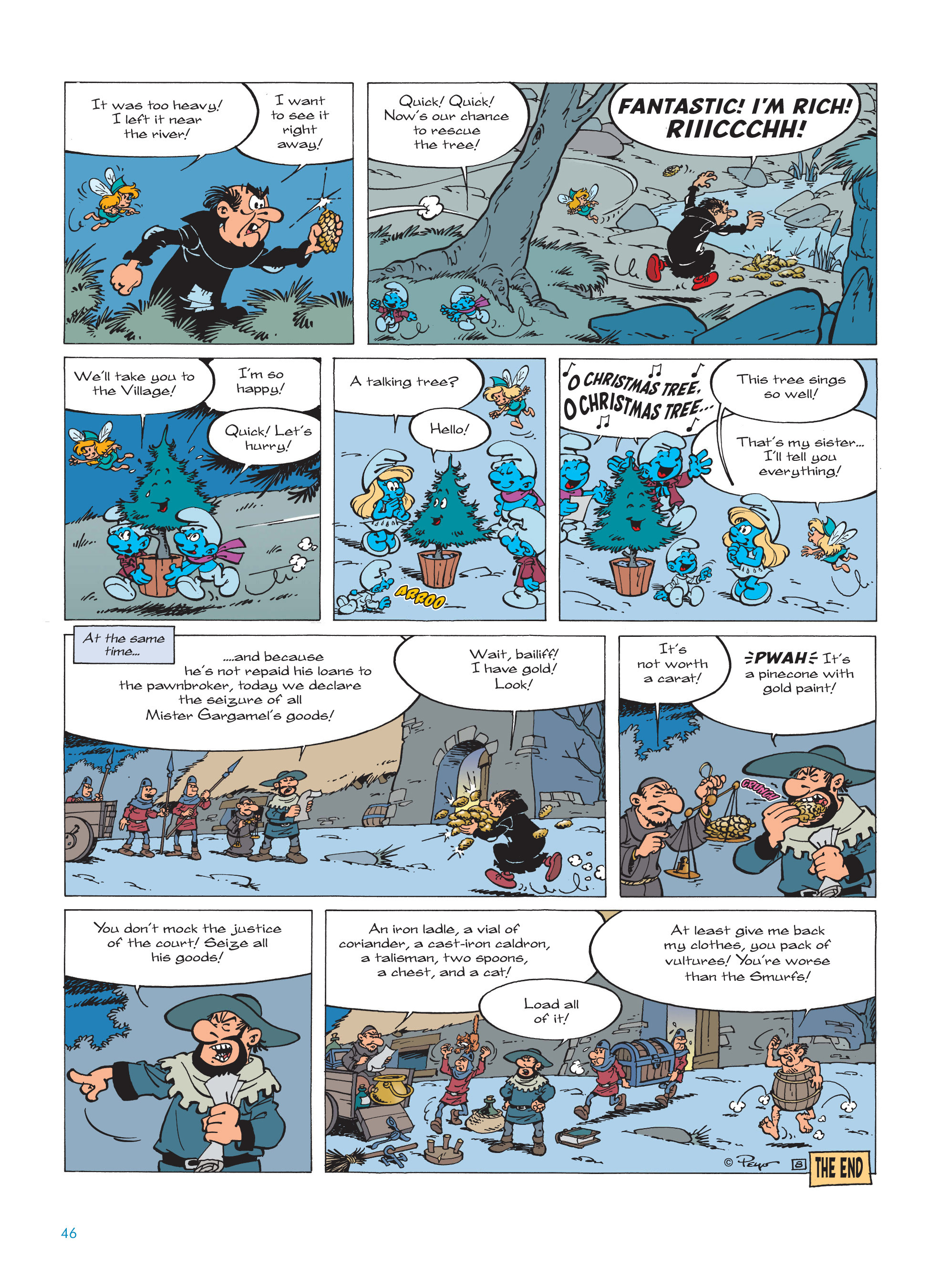 Read online The Smurfs Christmas comic -  Issue # Full - 46