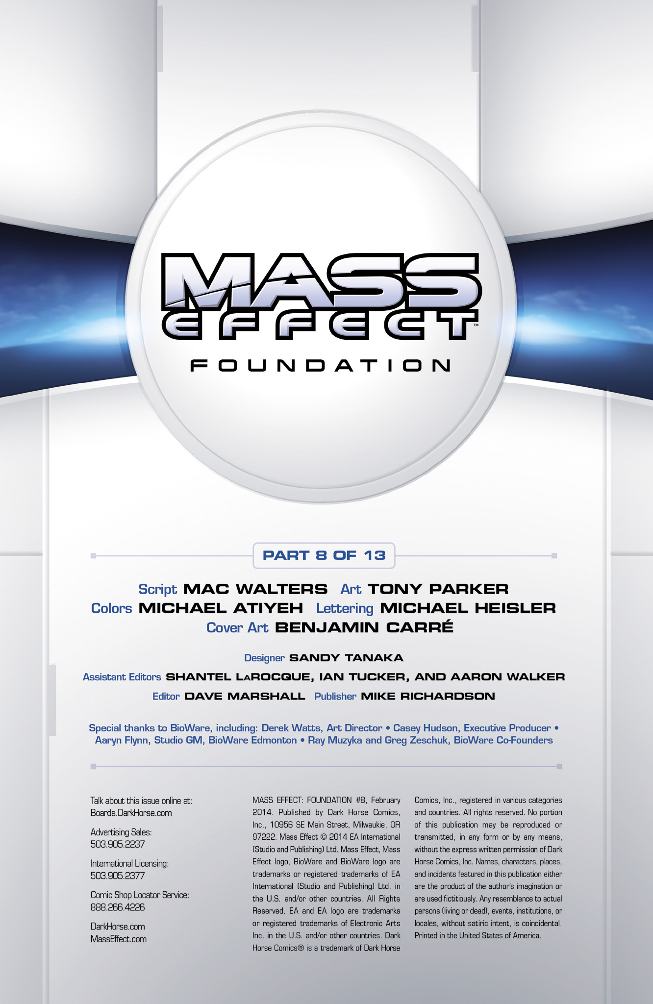Read online Mass Effect: Foundation comic -  Issue #8 - 2