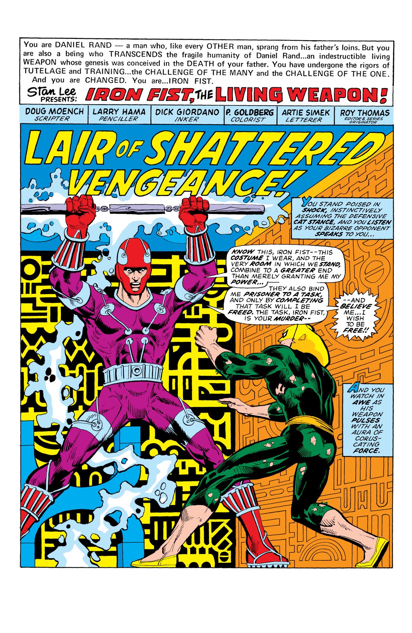 Read online Marvel Masterworks: Iron Fist comic -  Issue # TPB 1 (Part 1) - 64