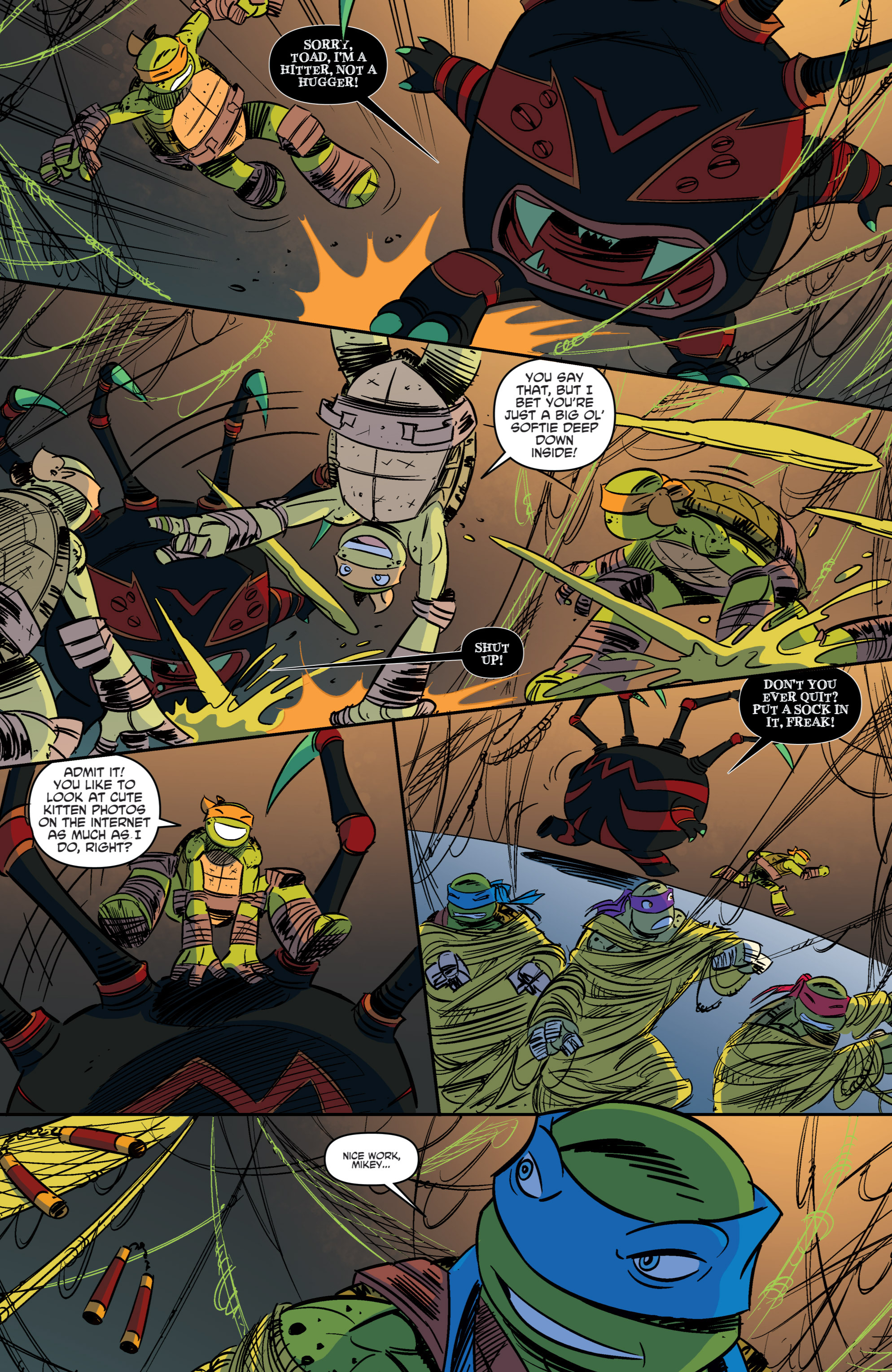 Read online Teenage Mutant Ninja Turtles New Animated Adventures comic -  Issue #10 - 11