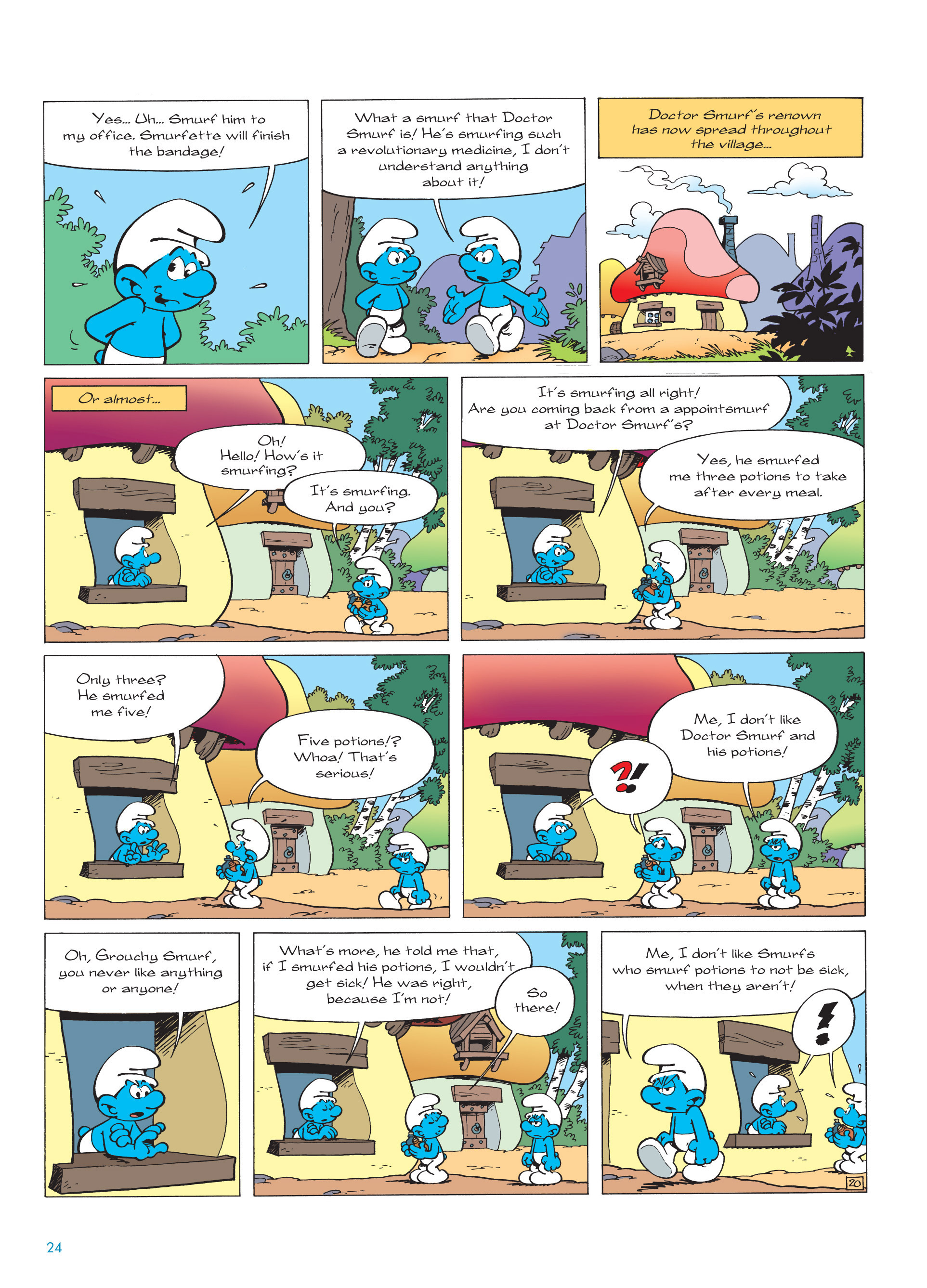 Read online The Smurfs comic -  Issue #20 - 24