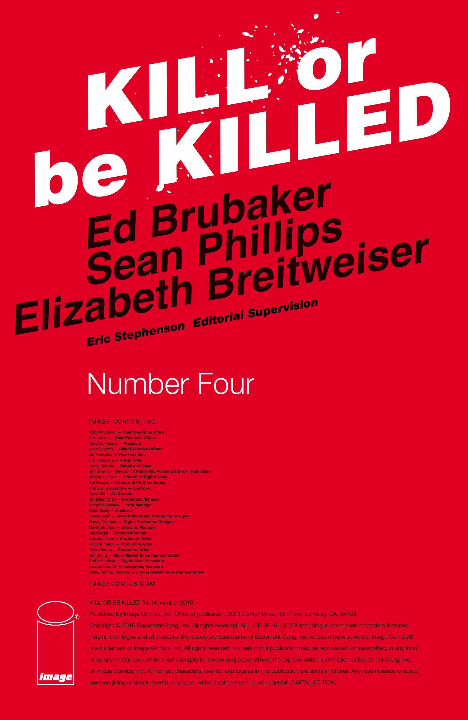 Read online Kill or Be Killed comic -  Issue #4 - 2