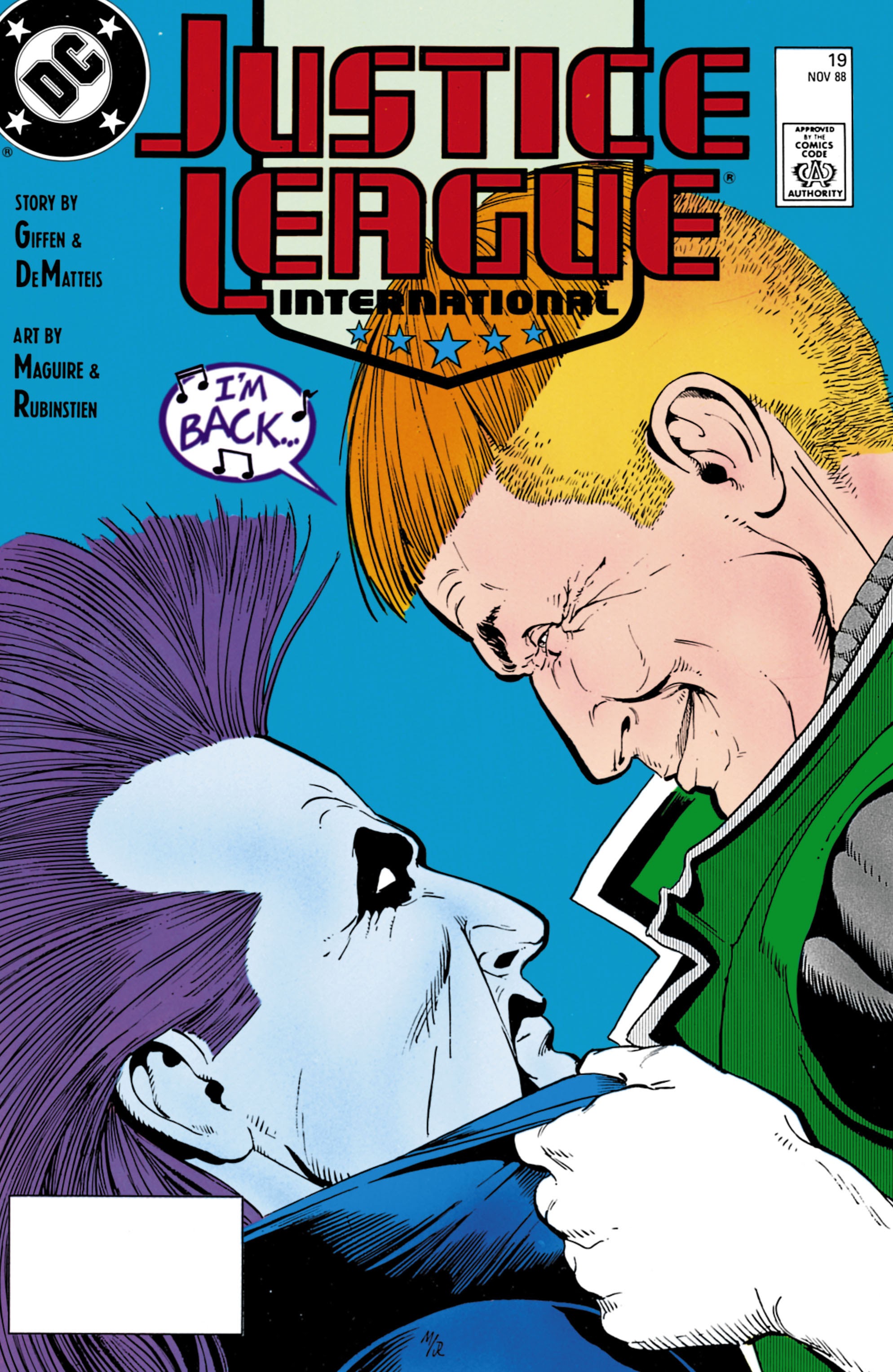 Read online Justice League International (1987) comic -  Issue #19 - 1