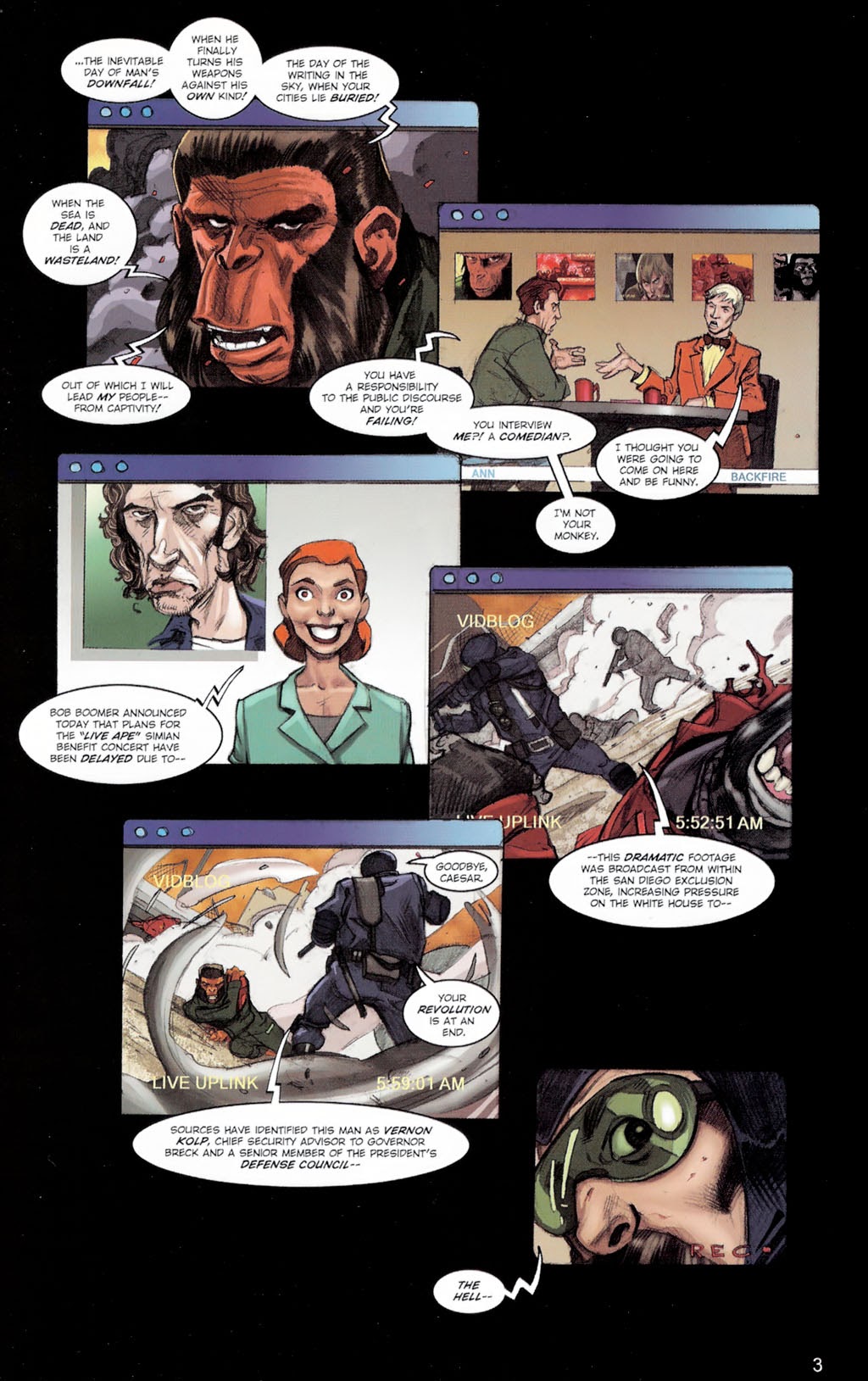 Read online Revolution on the Planet of the Apes comic -  Issue #4 - 5