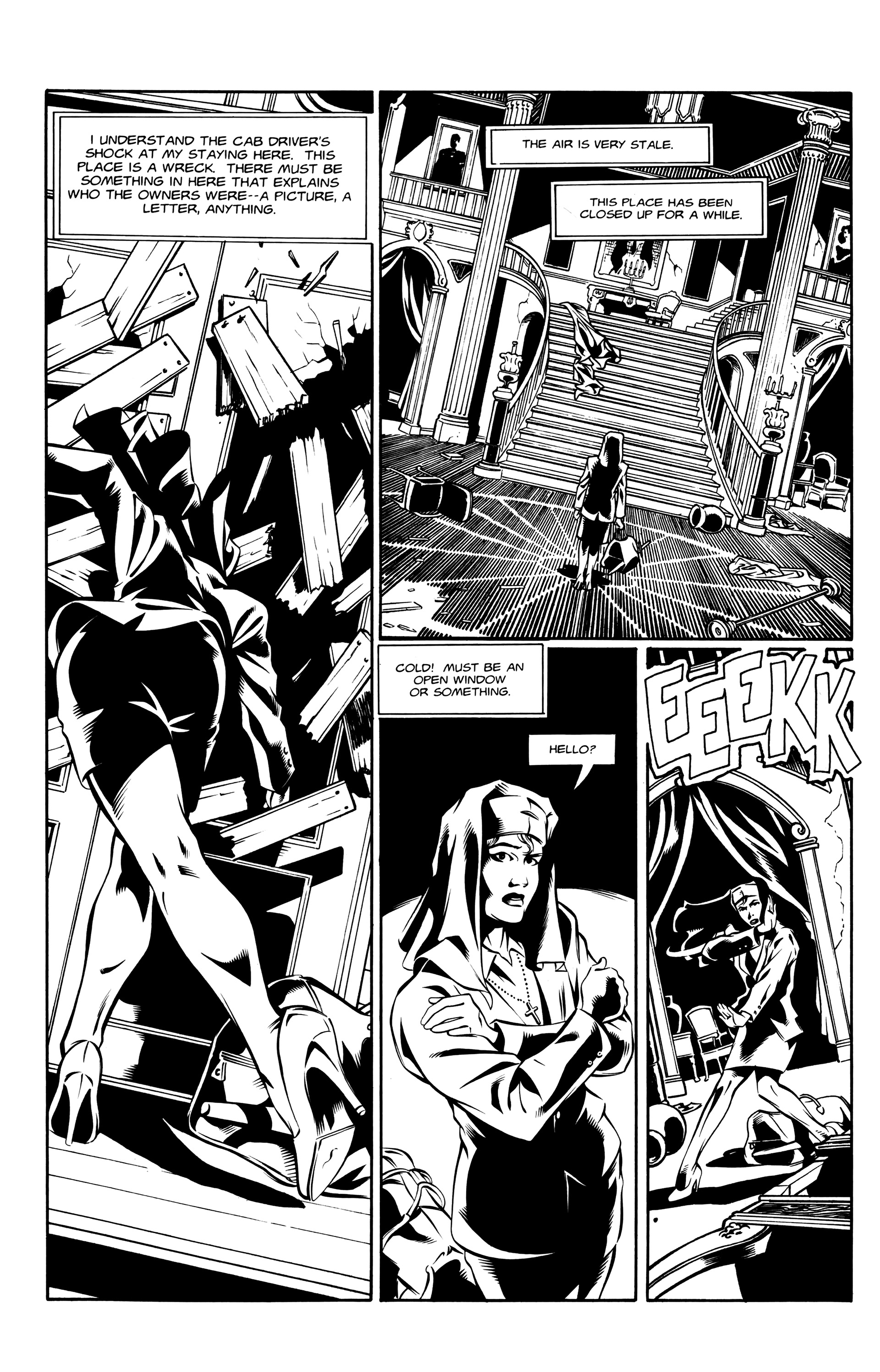Read online Warrior Nun: Black & White comic -  Issue #7 - 5