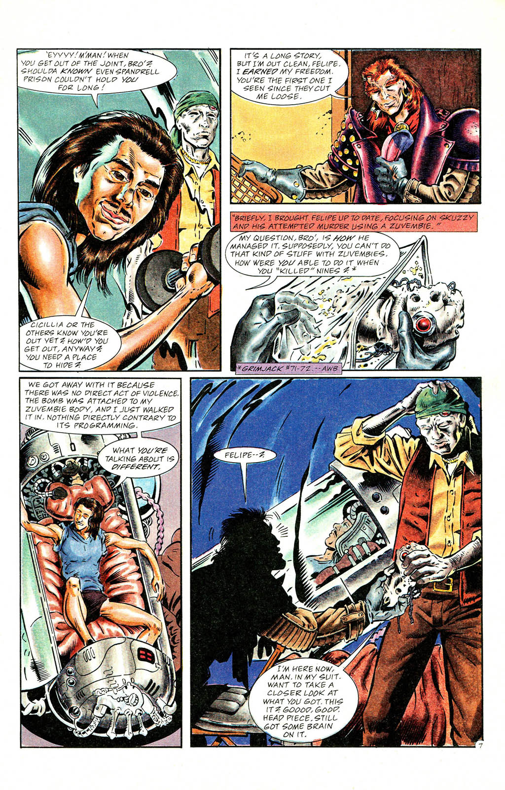 Read online Grimjack comic -  Issue #77 - 9