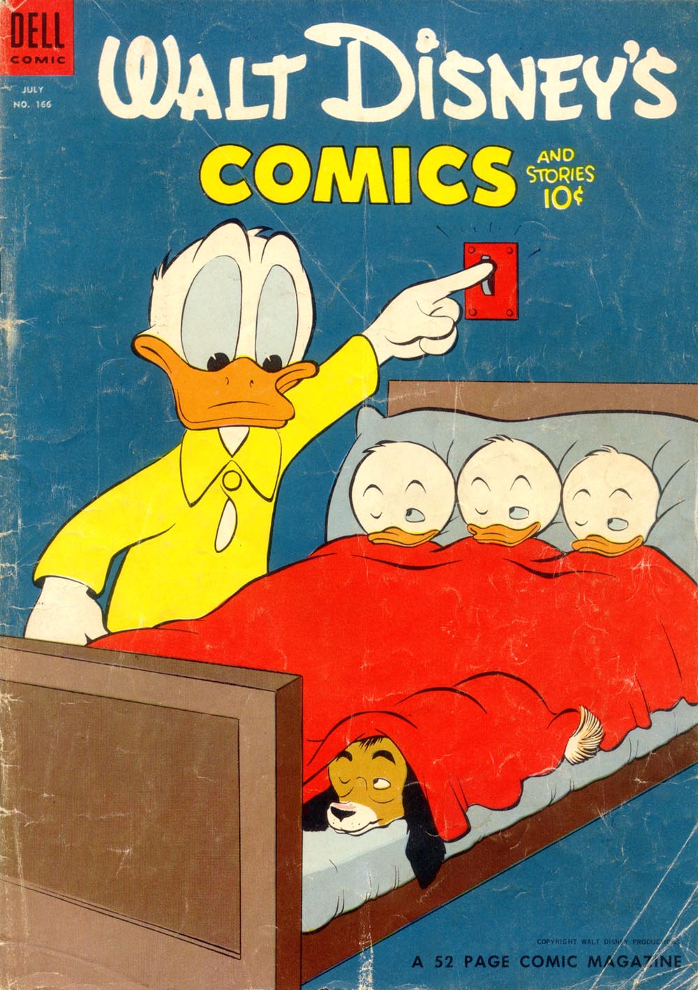 Read online Walt Disney's Comics and Stories comic -  Issue #166 - 1