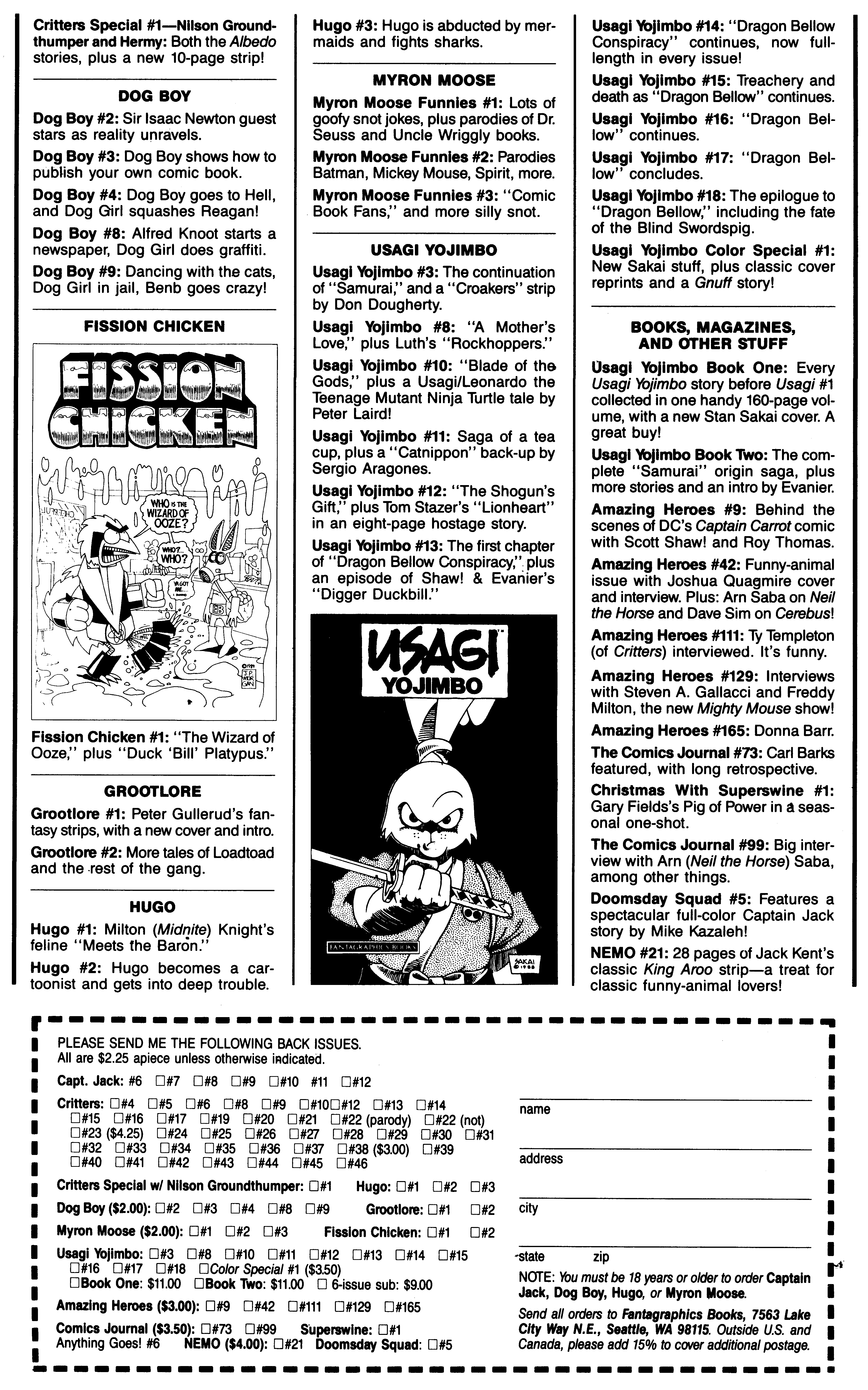 Read online Critters comic -  Issue #43 - 27