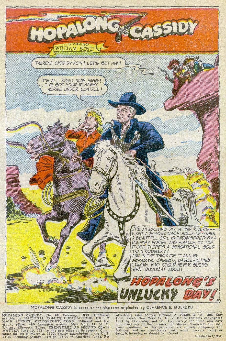 Read online Hopalong Cassidy comic -  Issue #98 - 3