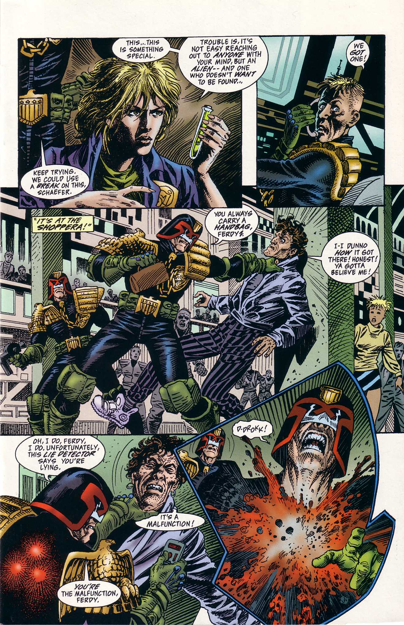 Read online Predator Versus Judge Dredd comic -  Issue #2 - 9