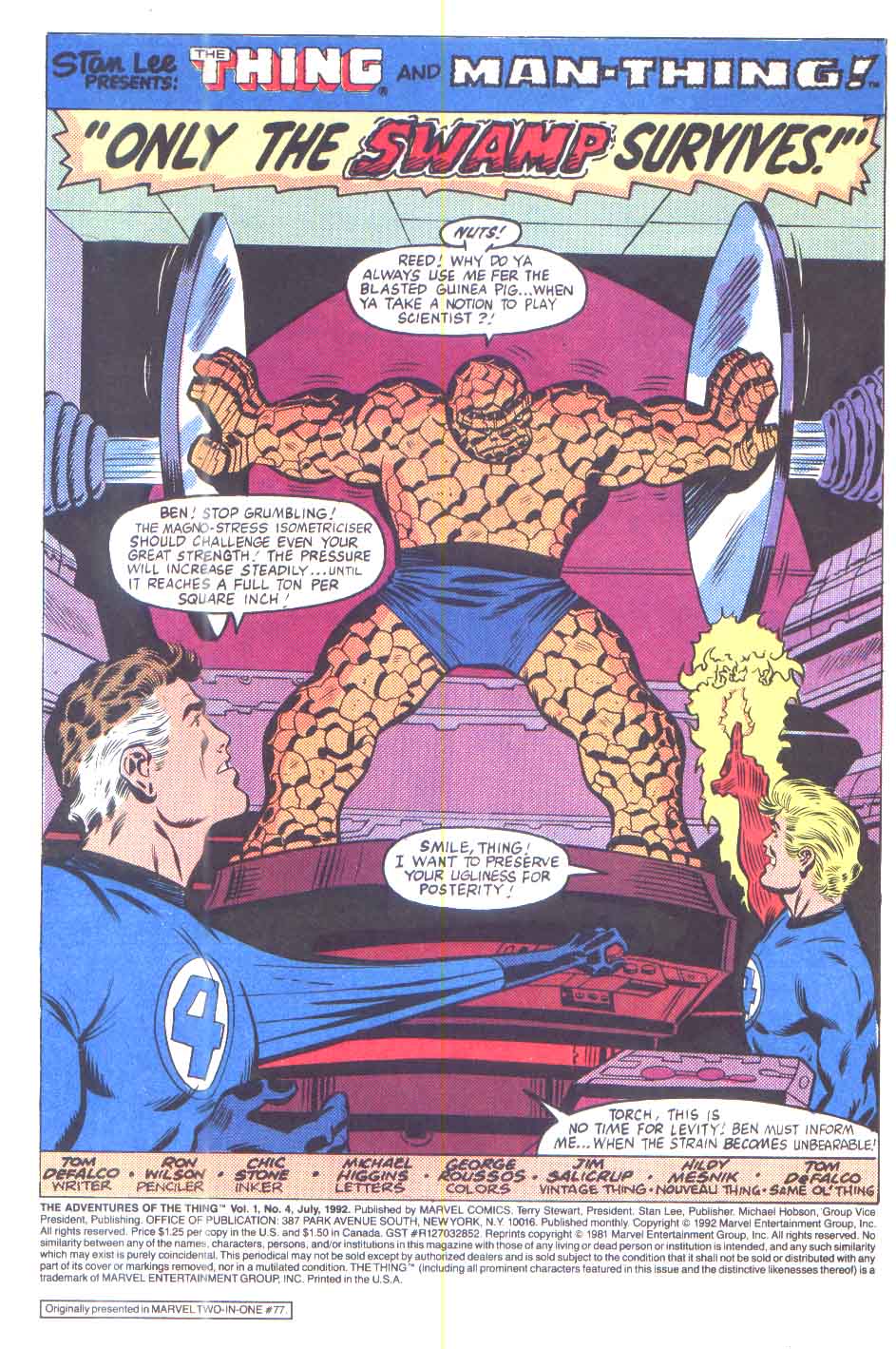 Read online The Adventures of the Thing comic -  Issue #4 - 2