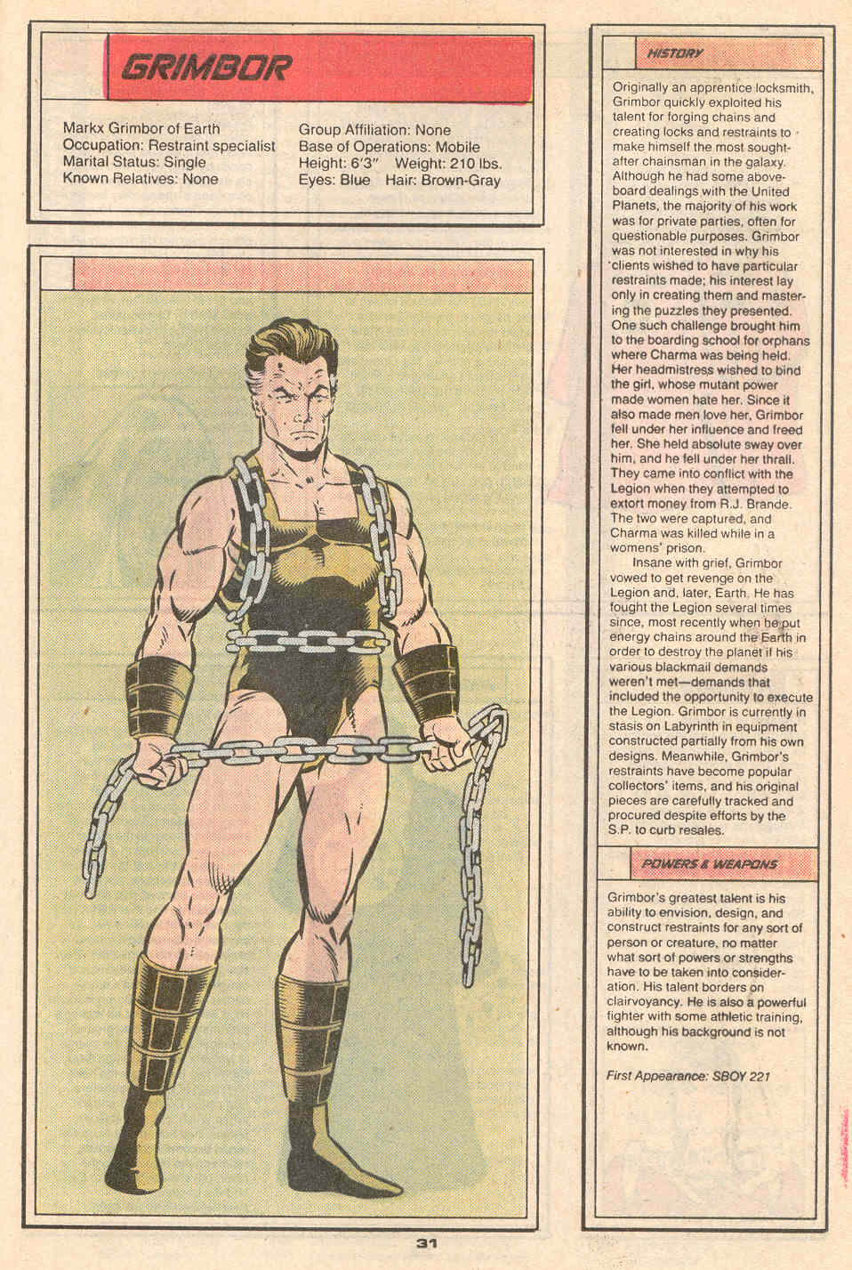 Read online Who's Who in the Legion of Super-Heroes comic -  Issue #2 - 33