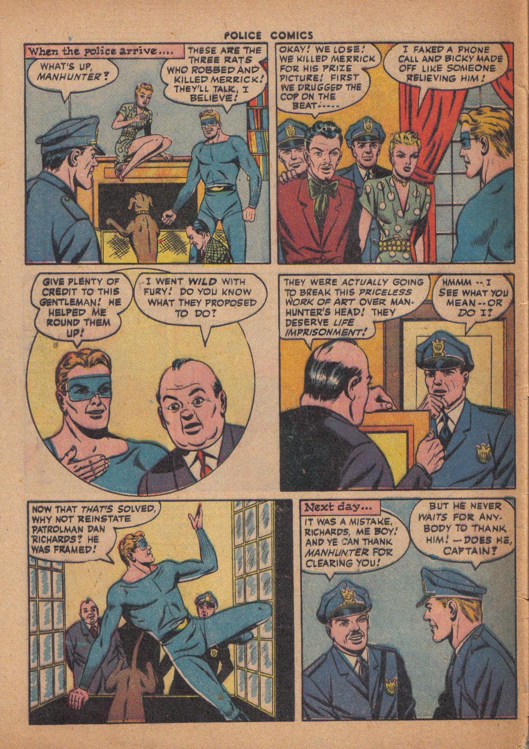 Read online Police Comics comic -  Issue #50 - 58