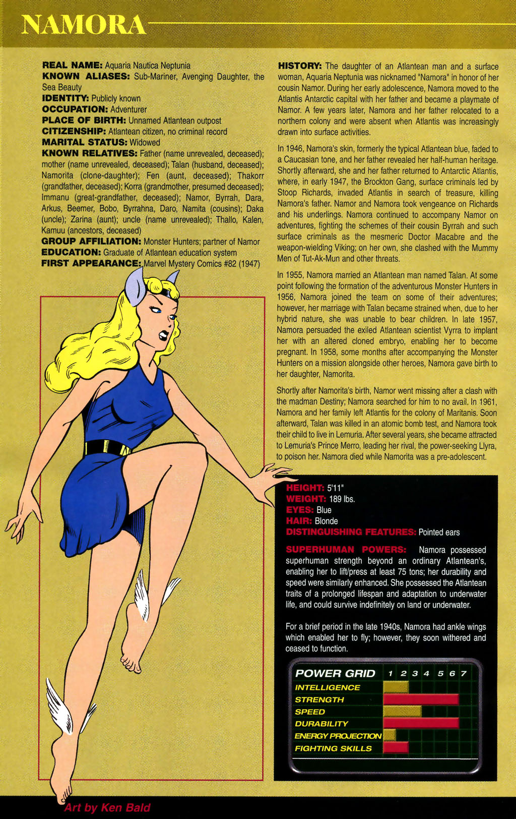 Read online The Official Handbook of the Marvel Universe: Golden Age comic -  Issue # Full - 28