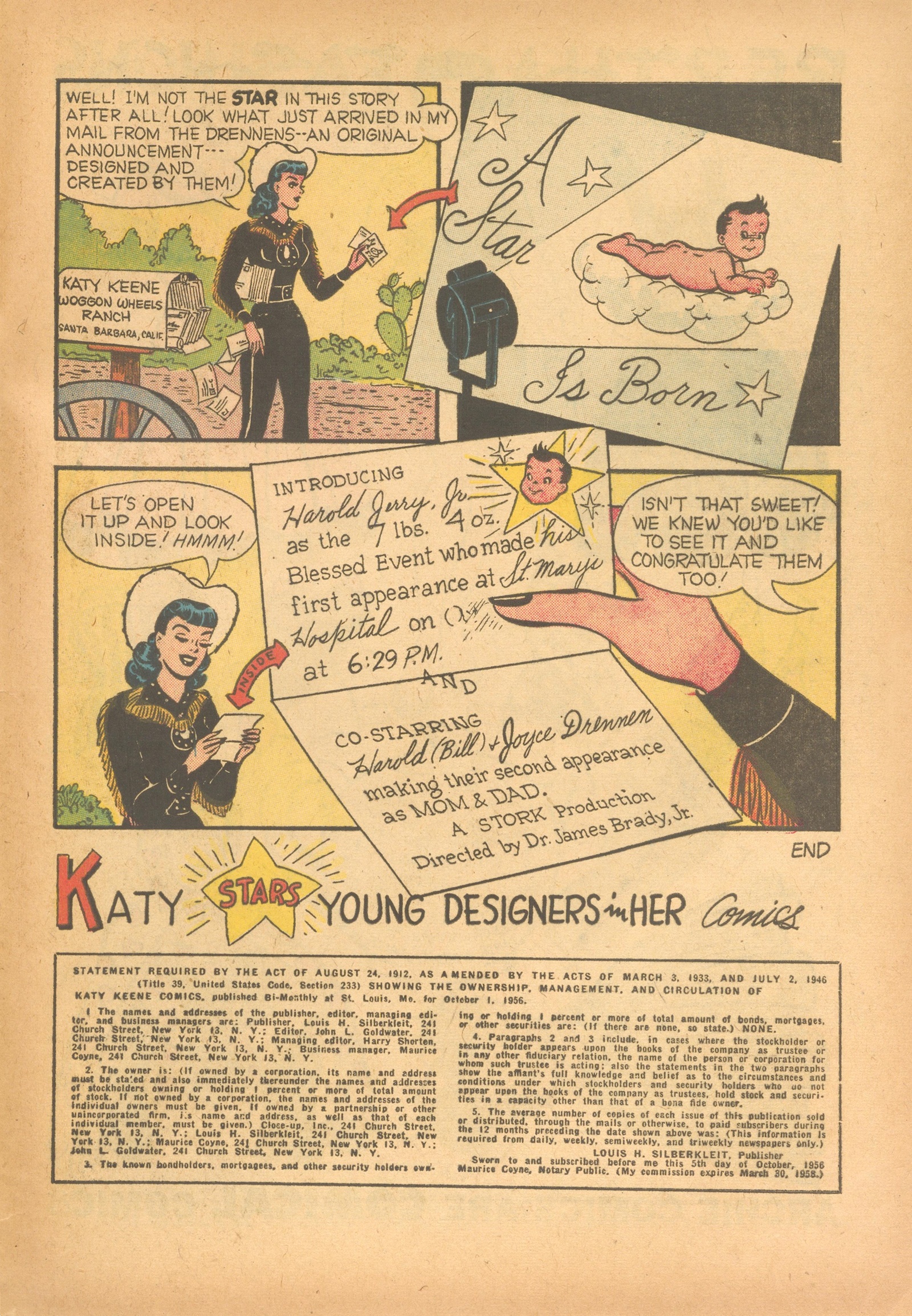 Read online Katy Keene (1949) comic -  Issue #34 - 33