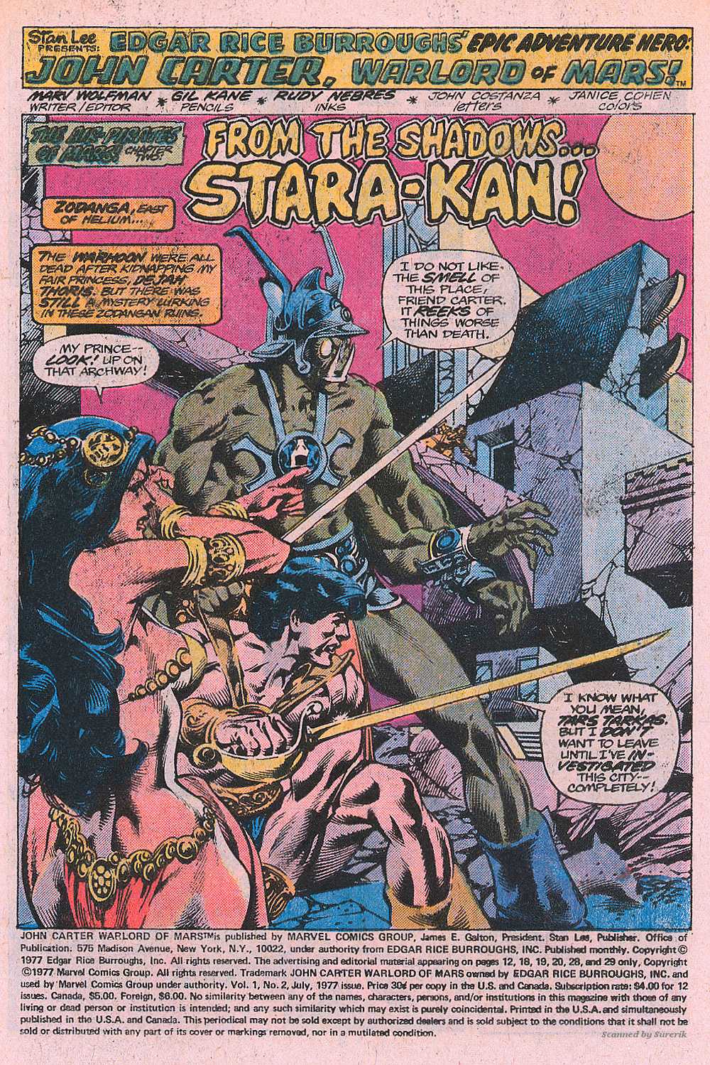 Read online John Carter Warlord of Mars comic -  Issue #2 - 3
