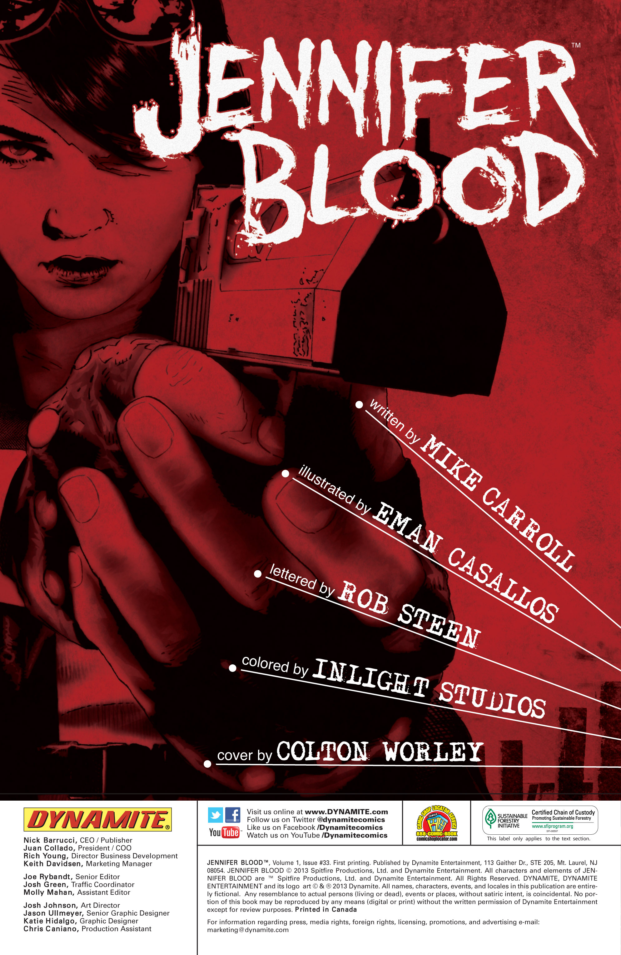 Read online Jennifer Blood comic -  Issue #33 - 2