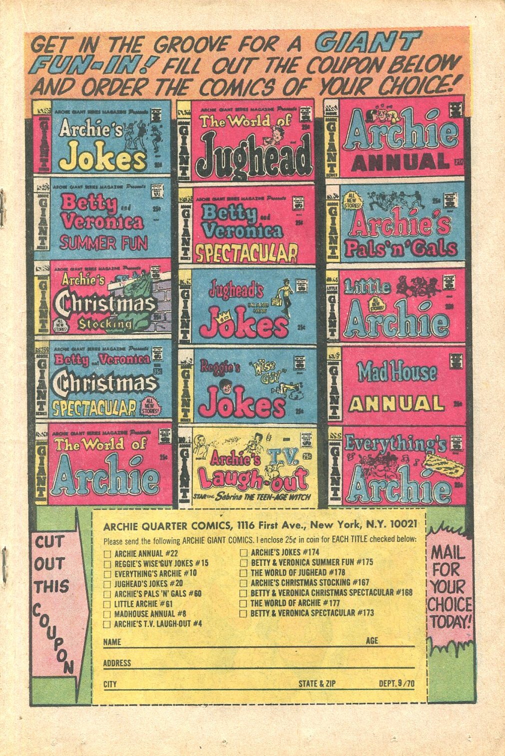 Read online Archie's Joke Book Magazine comic -  Issue #152 - 19