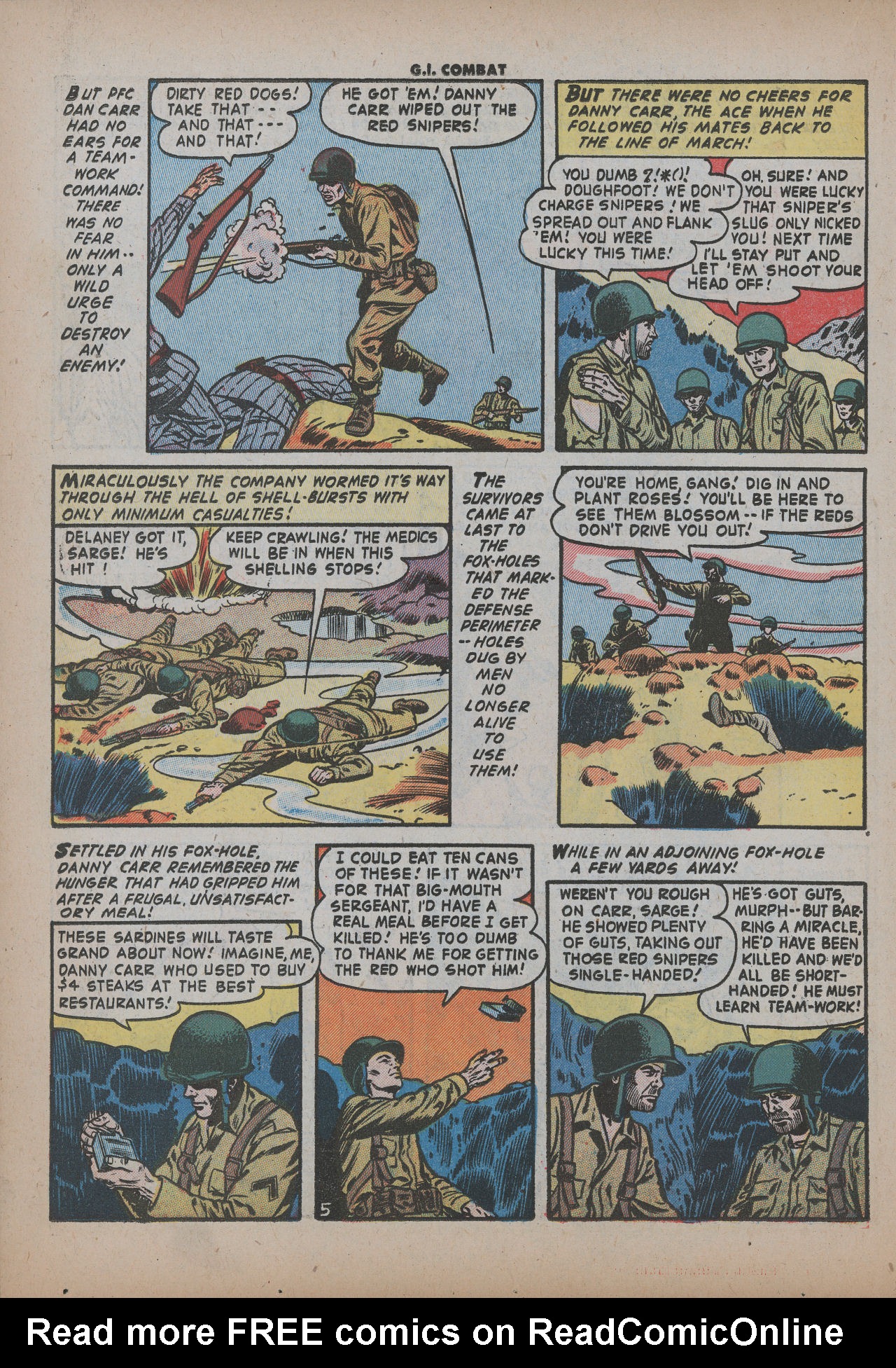 Read online G.I. Combat (1952) comic -  Issue #23 - 22