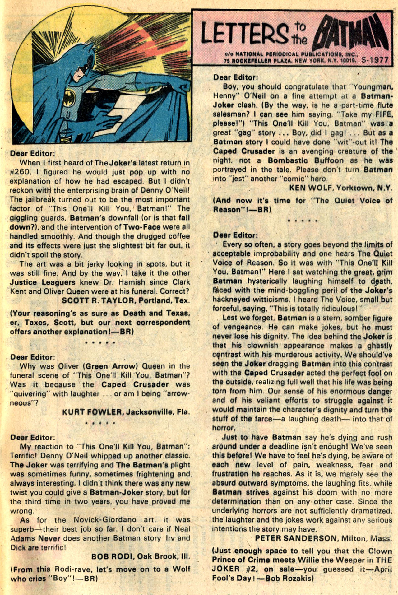 Read online Batman (1940) comic -  Issue #264 - 32