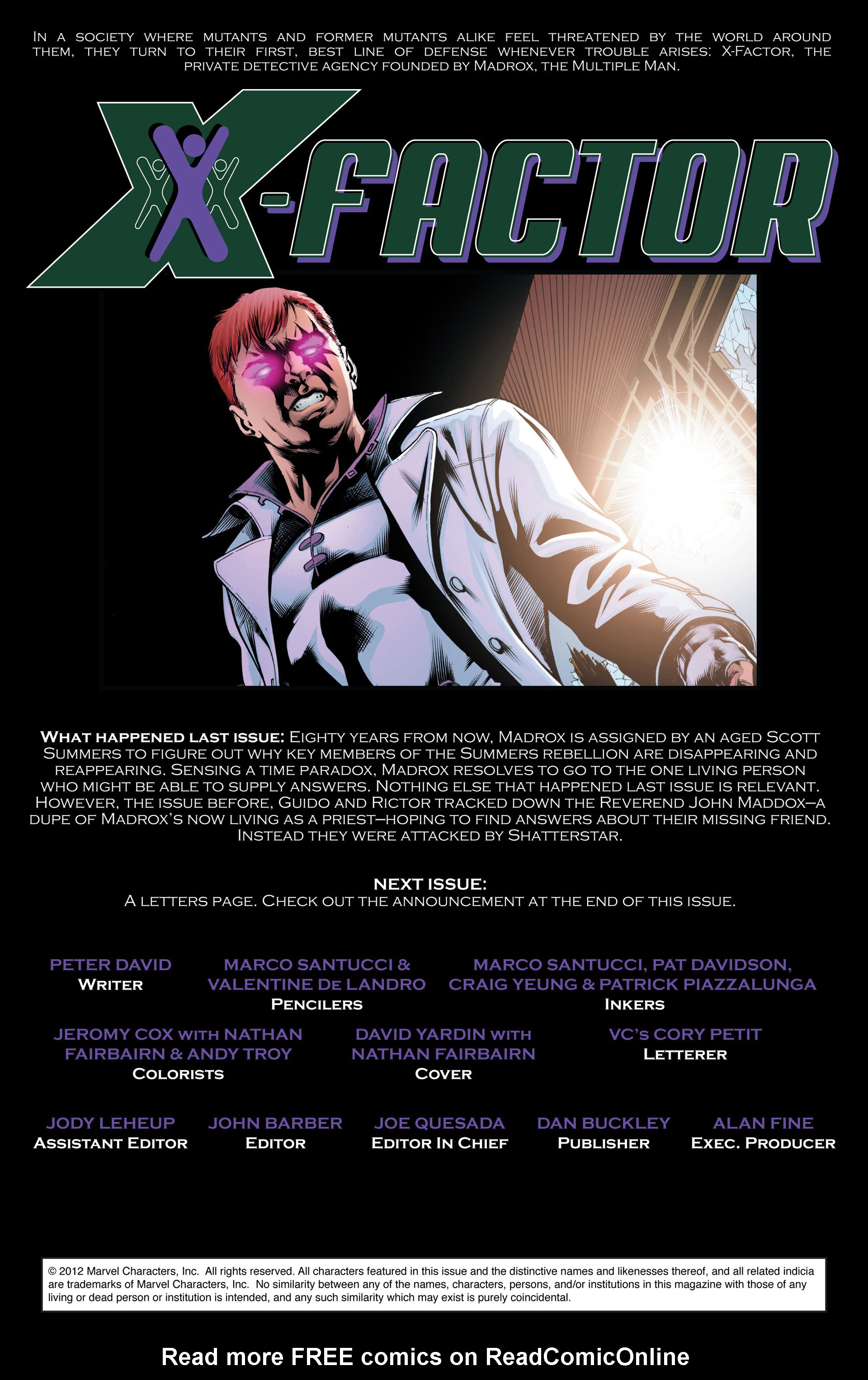 Read online X-Factor (2006) comic -  Issue #45 - 2
