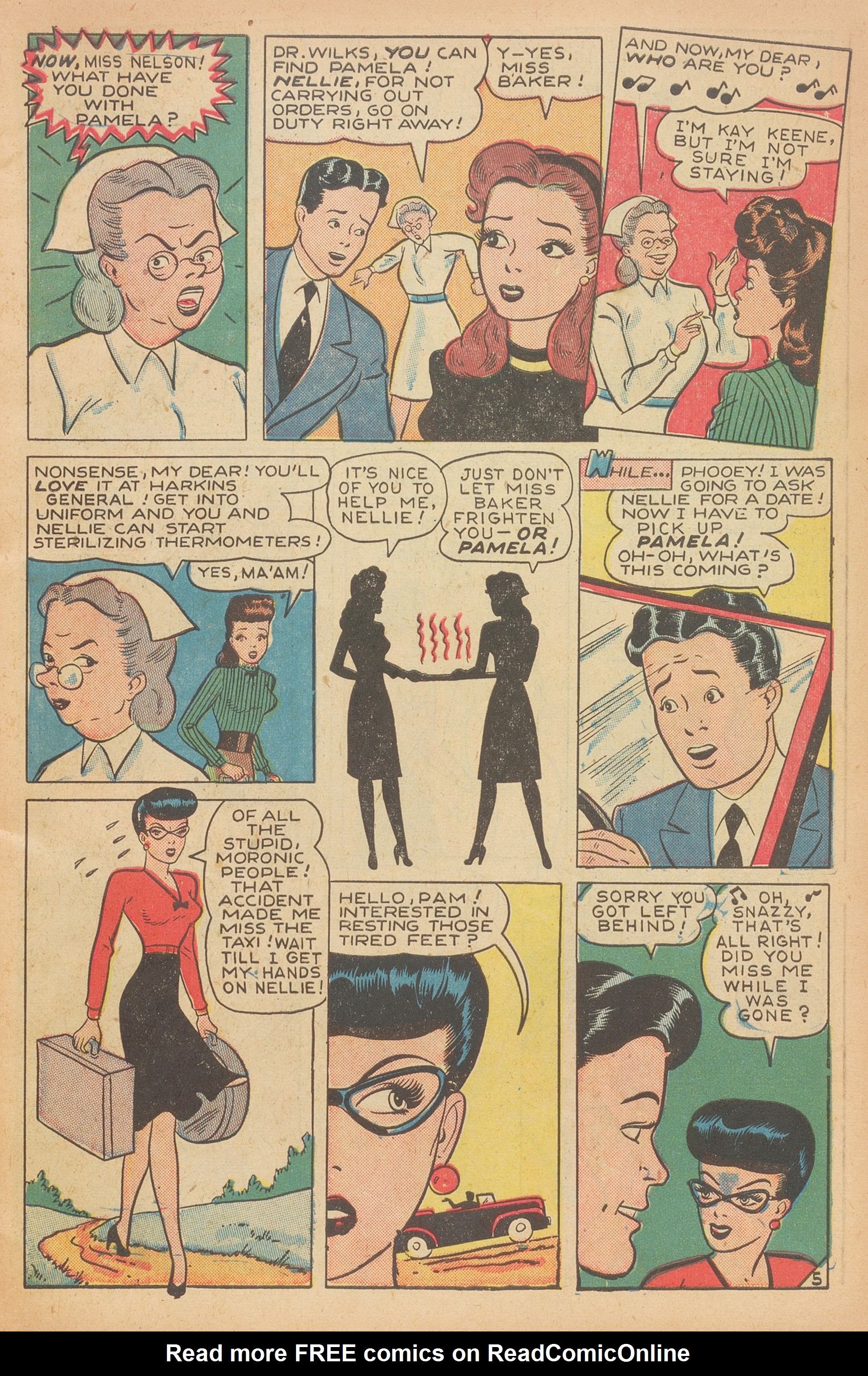 Read online Nellie The Nurse (1945) comic -  Issue #15 - 7