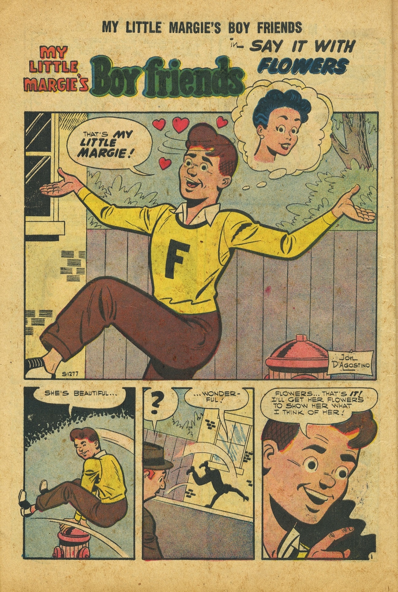 Read online My Little Margie's Boy Friends comic -  Issue #9 - 10