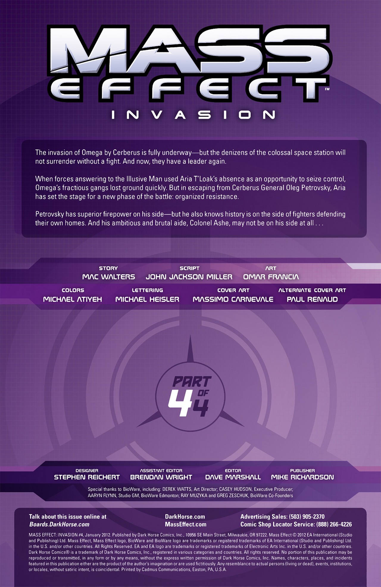 Read online Mass Effect: Invasion comic -  Issue #4 - 2