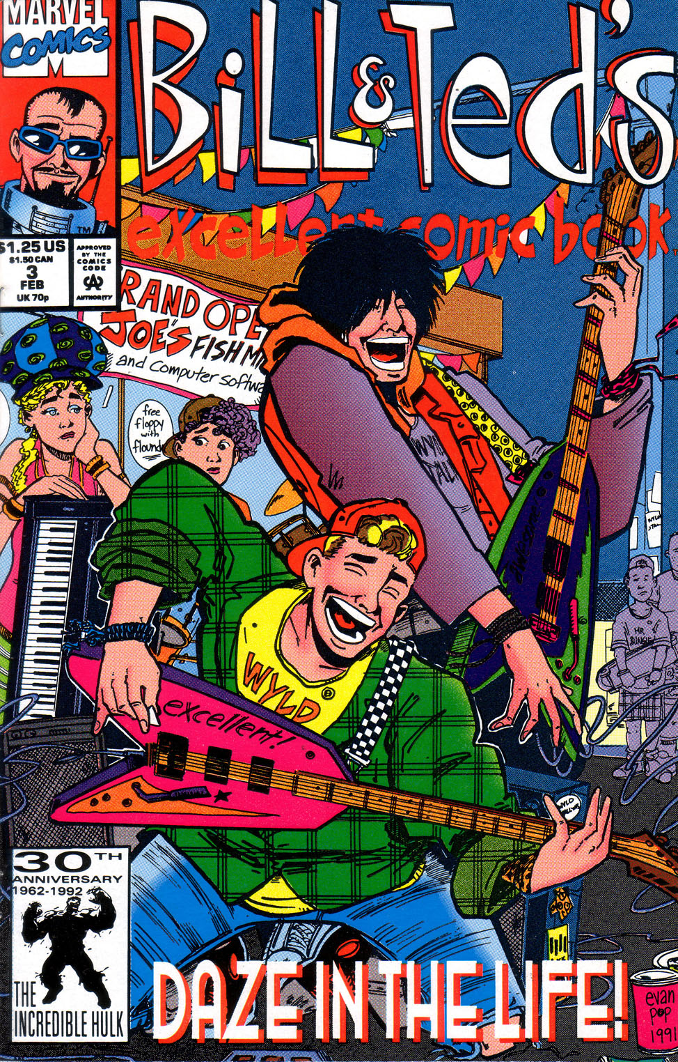 Read online Bill & Ted's Excellent Comic Book comic -  Issue #3 - 1