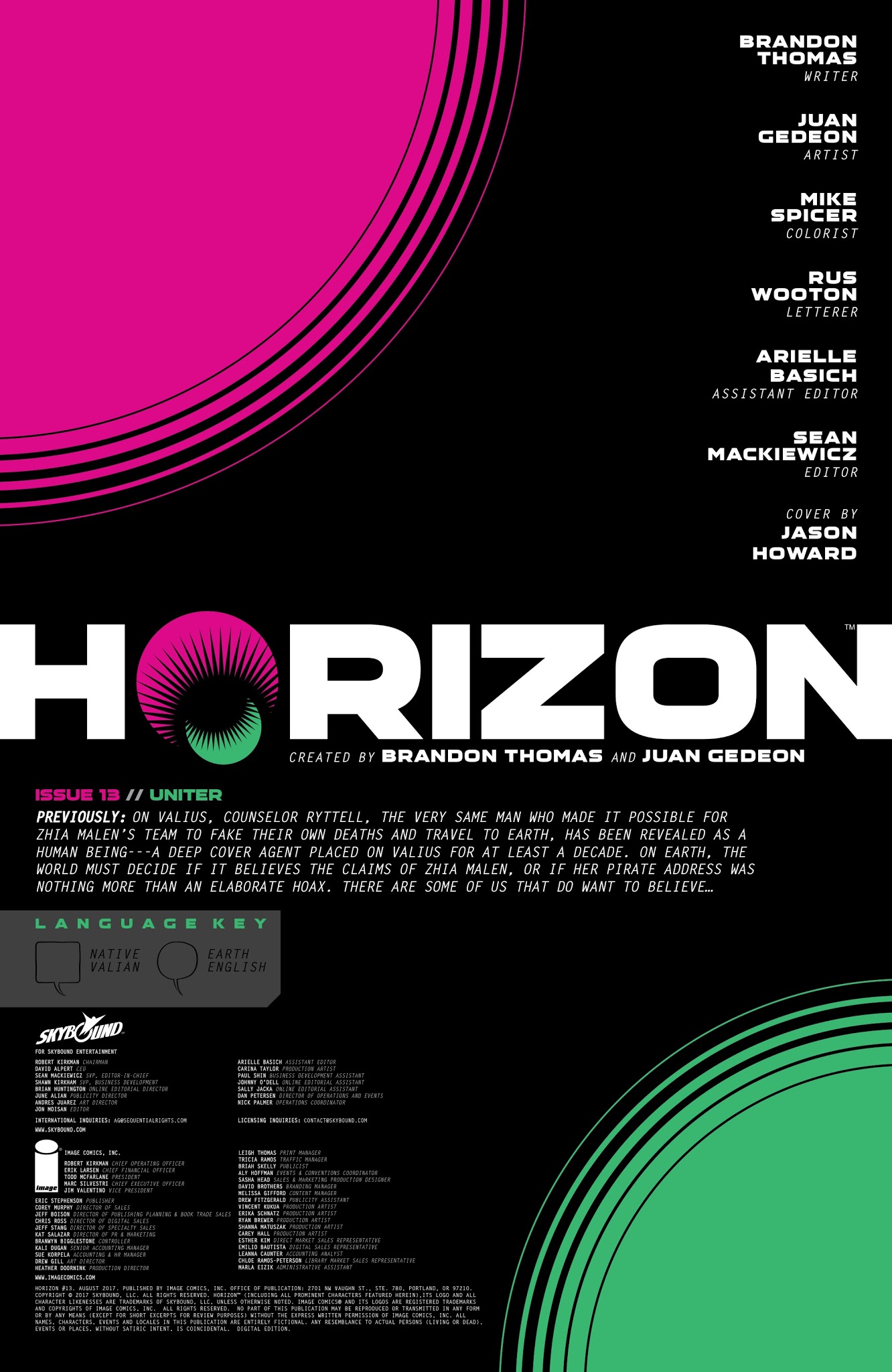 Read online Horizon comic -  Issue #13 - 2