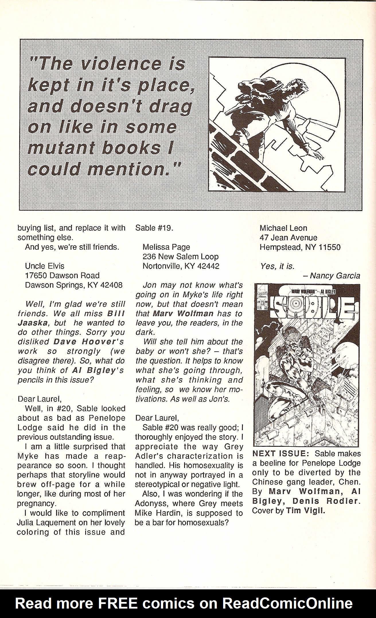 Read online Sable comic -  Issue #22 - 34