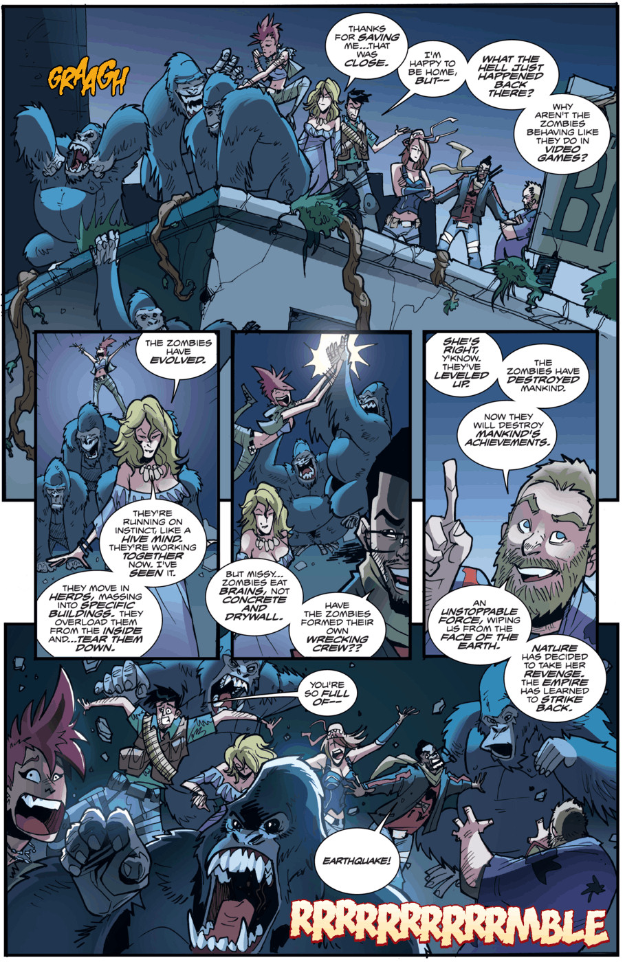 Read online Fanboys vs. Zombies comic -  Issue #8 - 21