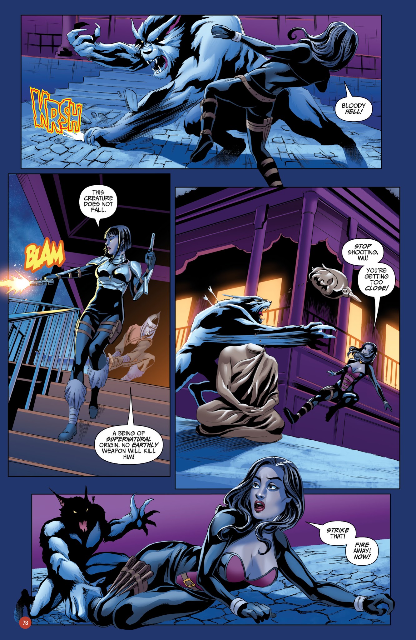 Read online Van Helsing vs. Werewolf comic -  Issue # _TPB 1 - 79