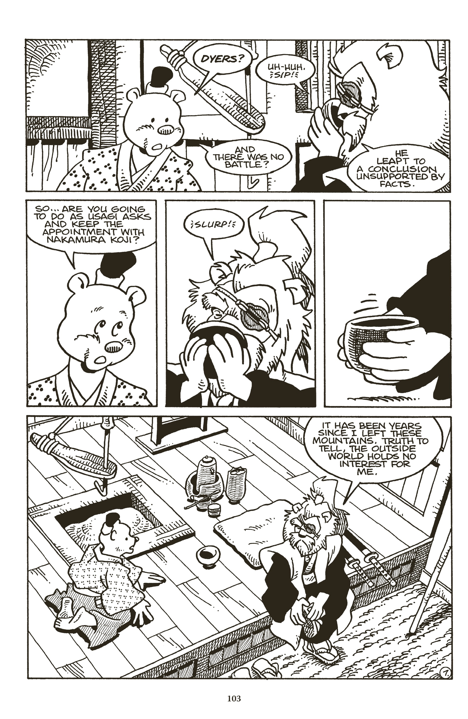 Read online The Usagi Yojimbo Saga (2021) comic -  Issue # TPB 3 (Part 1) - 100